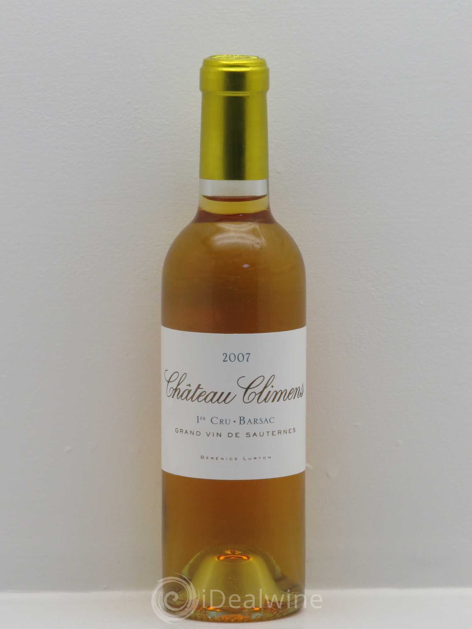 Château Climens 1er Grand Cru Classé 2007 - Lotto di 1 mezza bottiglia - 0