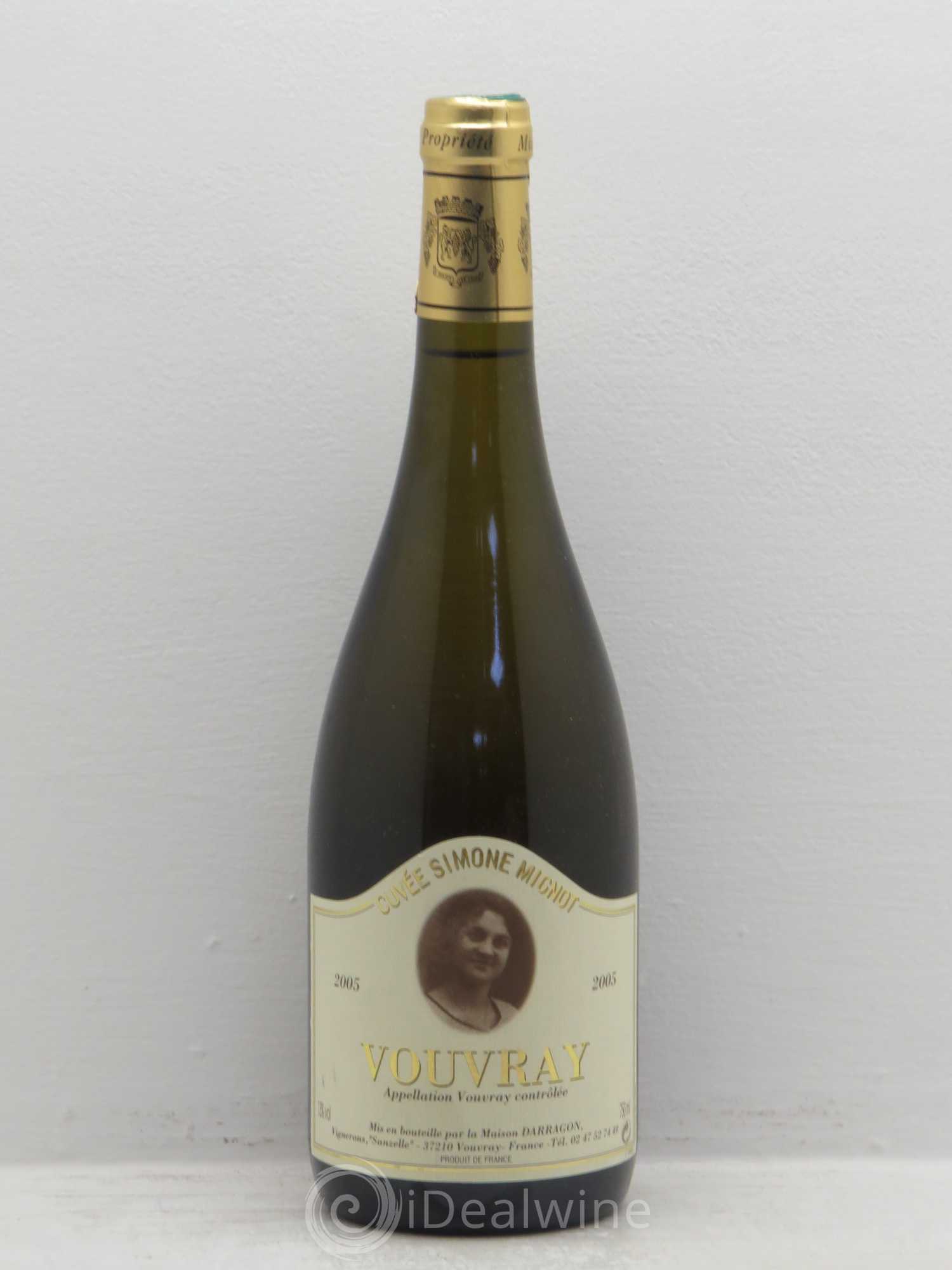 Vouvray Cuvée simone mignot Pierre Darragon 2005 - Lotto di 6 bottiglie - 0