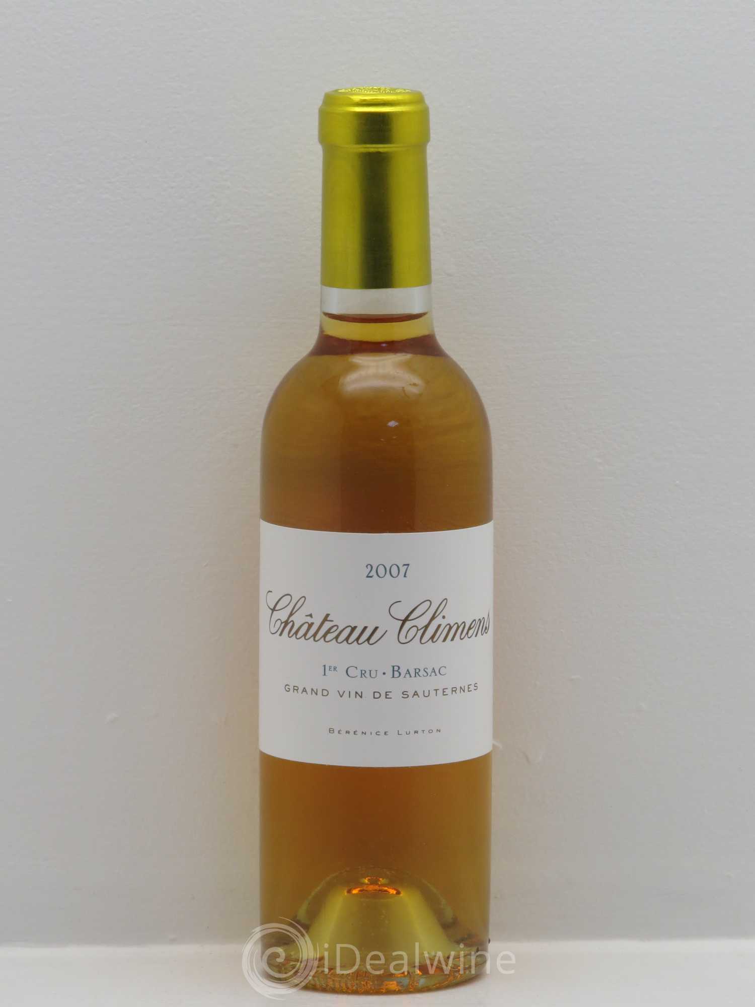 Château Climens 1er Grand Cru Classé 2007 - Lotto di 1 mezza bottiglia - 0