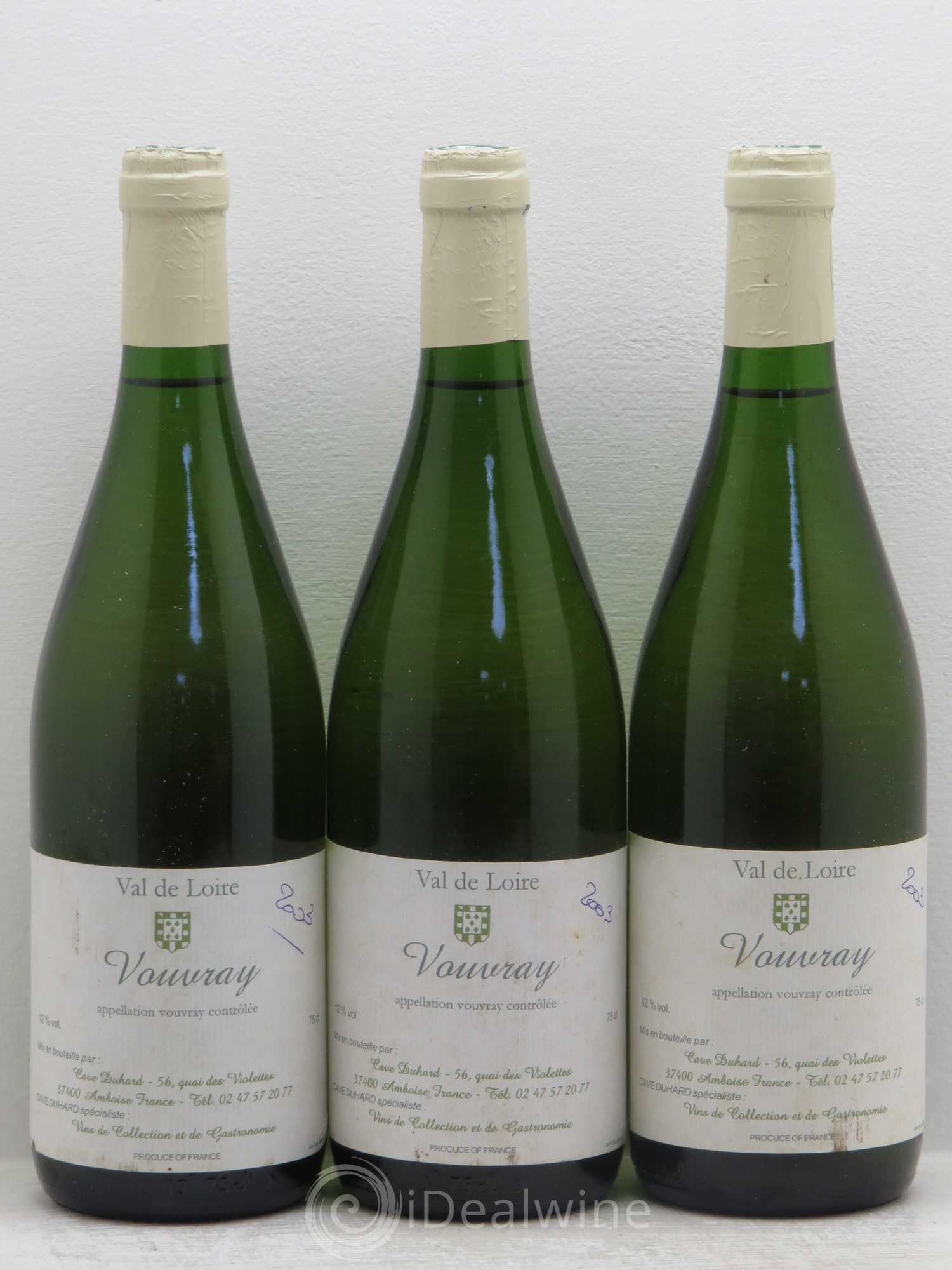 Vouvray Duhart 2003 - Lotto di 3 bottiglie - 0