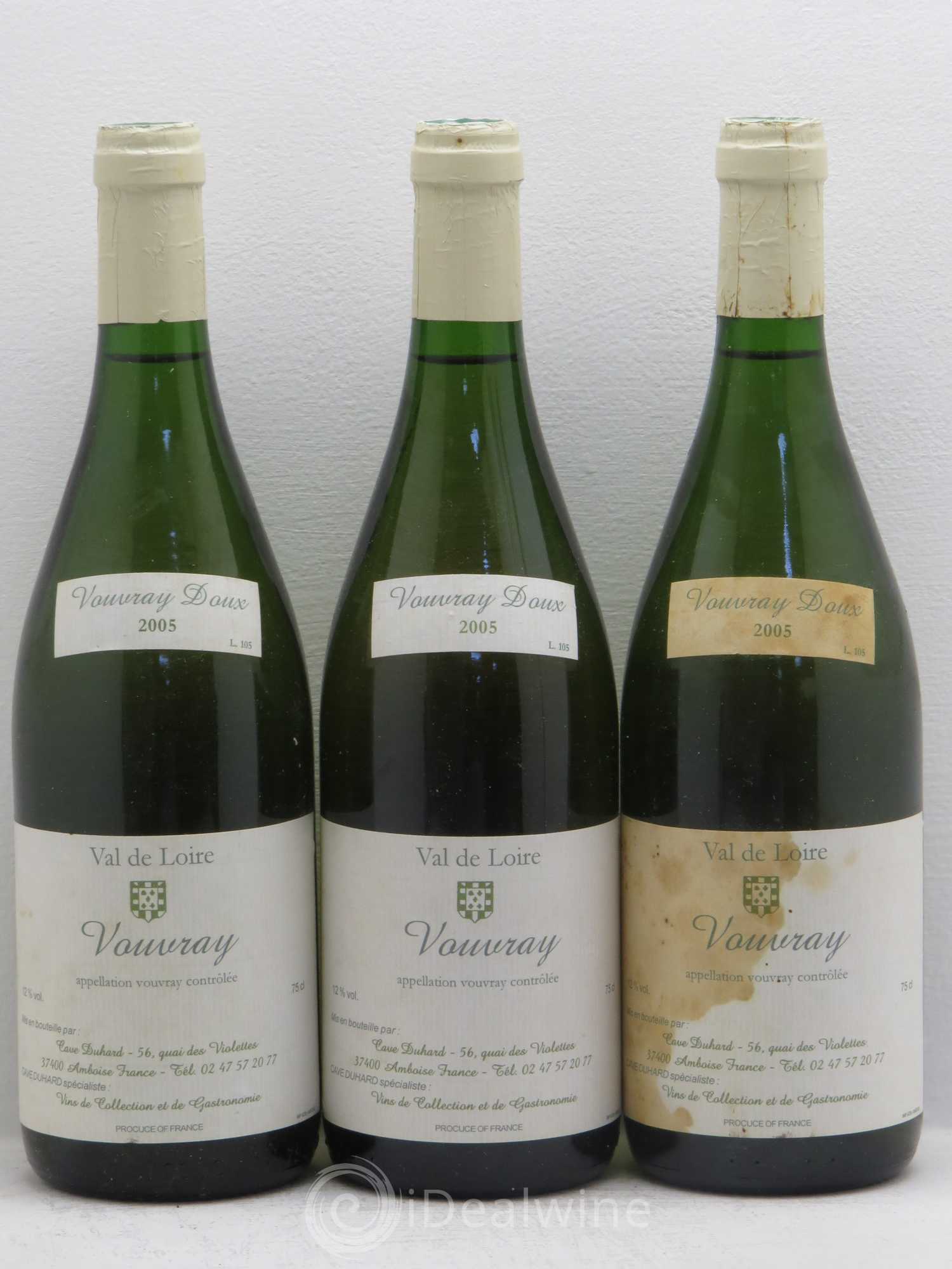 Vouvray Duhart 2005 - Lotto di 3 bottiglie - 0