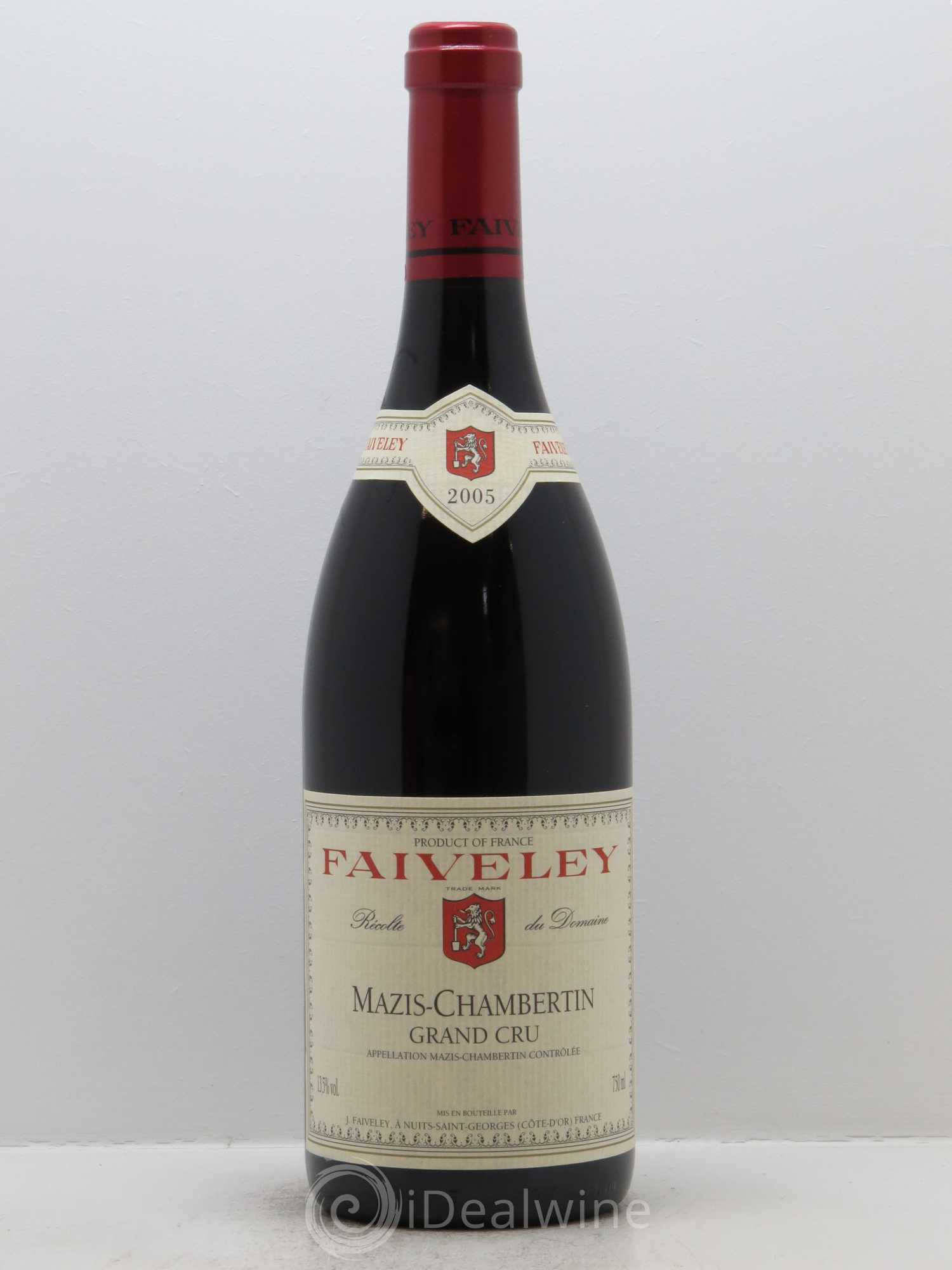 Mazis-Chambertin Grand Cru Faiveley 2005 - Lot de 1 bouteille - 0