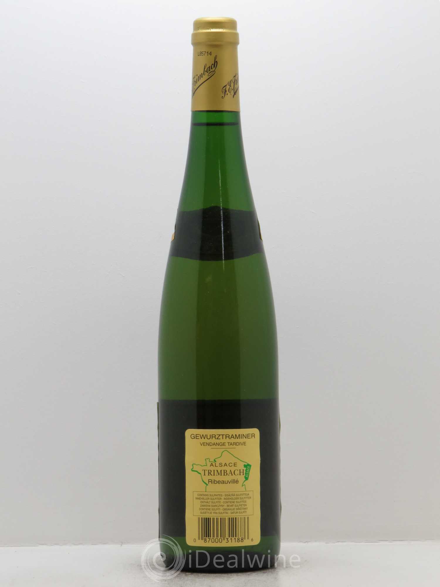 Alsace Gewurztraminer Vendanges Tardives Trimbach (Domaine) 2007 - Lotto di 1 bottiglia - 1