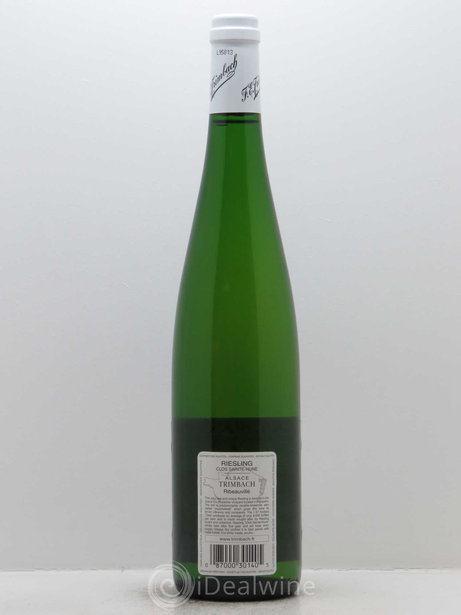 Alsace Riesling Clos Sainte-Hune Trimbach (Domaine) 2008 - Lot de 1 bouteille - 1