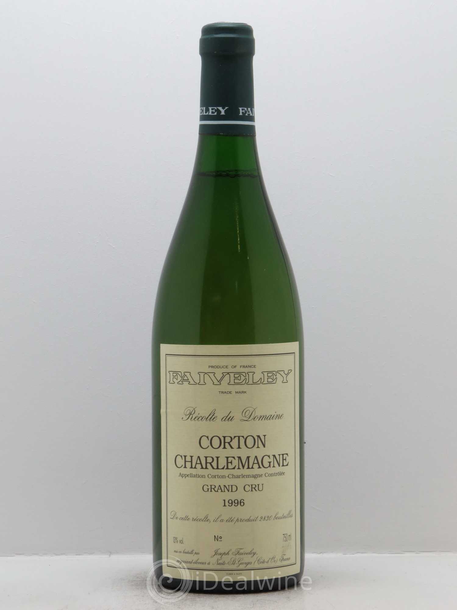 Corton-Charlemagne Grand Cru Faiveley 1996 - Lot de 1 bouteille - 0