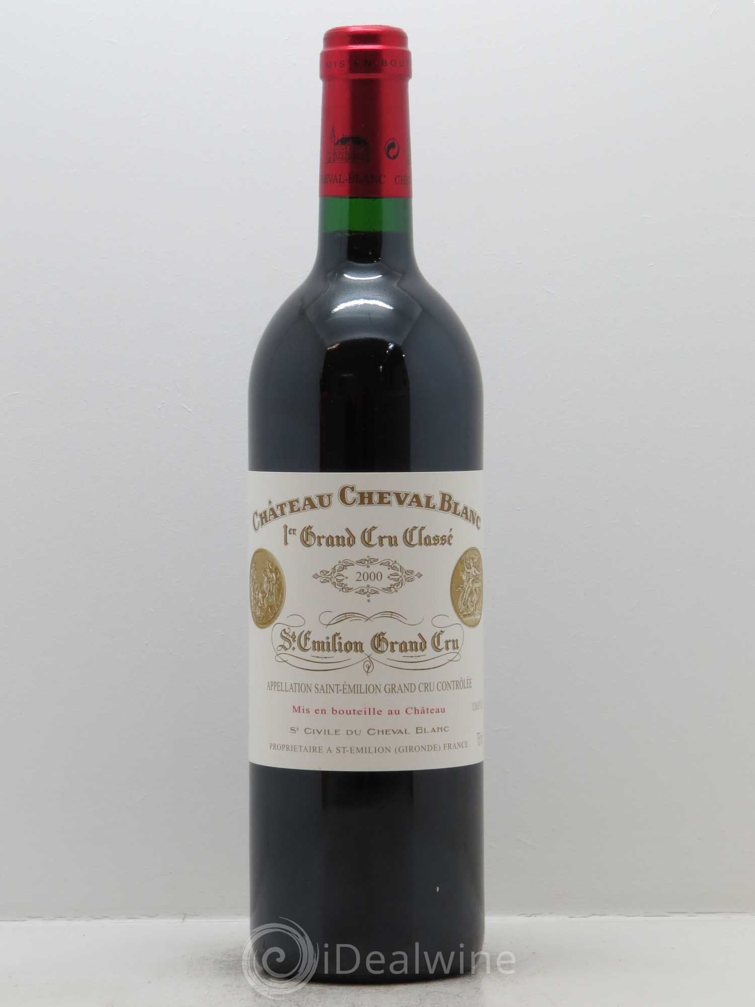 Château Cheval Blanc 1er Grand Cru Classé A (CBO à partir de 6 bts) 2000 - Lot de 1 bouteille - 0