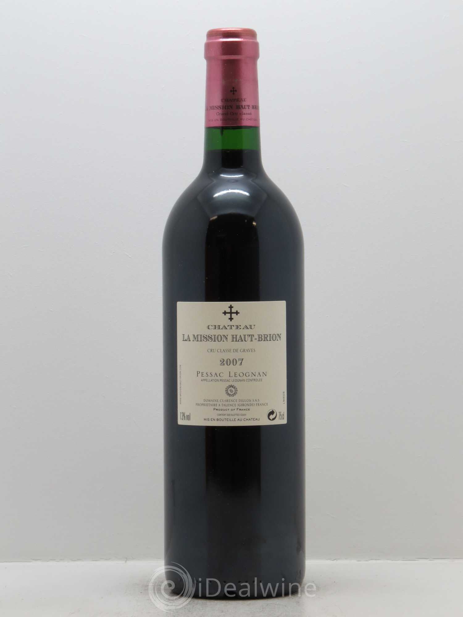 Château la Mission Haut-Brion Cru Classé de Graves 2007 - Lot de 1 bouteille - 1