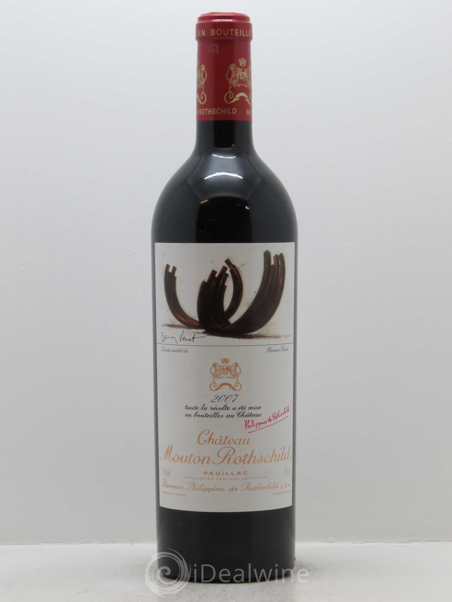 Château Mouton Rothschild 1er Grand Cru Classé 2007 - Lot de 1 bouteille - 0