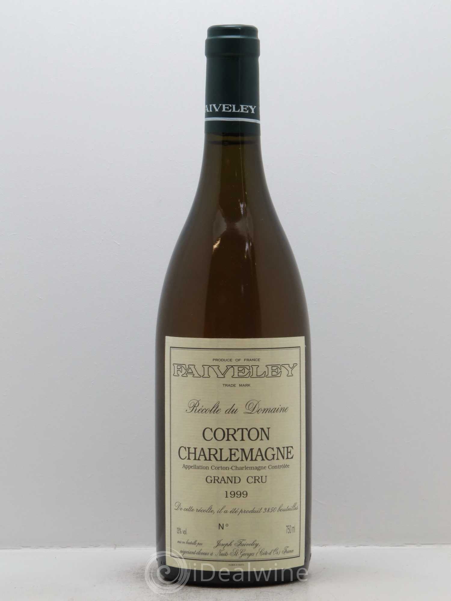 Corton-Charlemagne Grand Cru Faiveley 1999 - Lot de 1 bouteille - 0