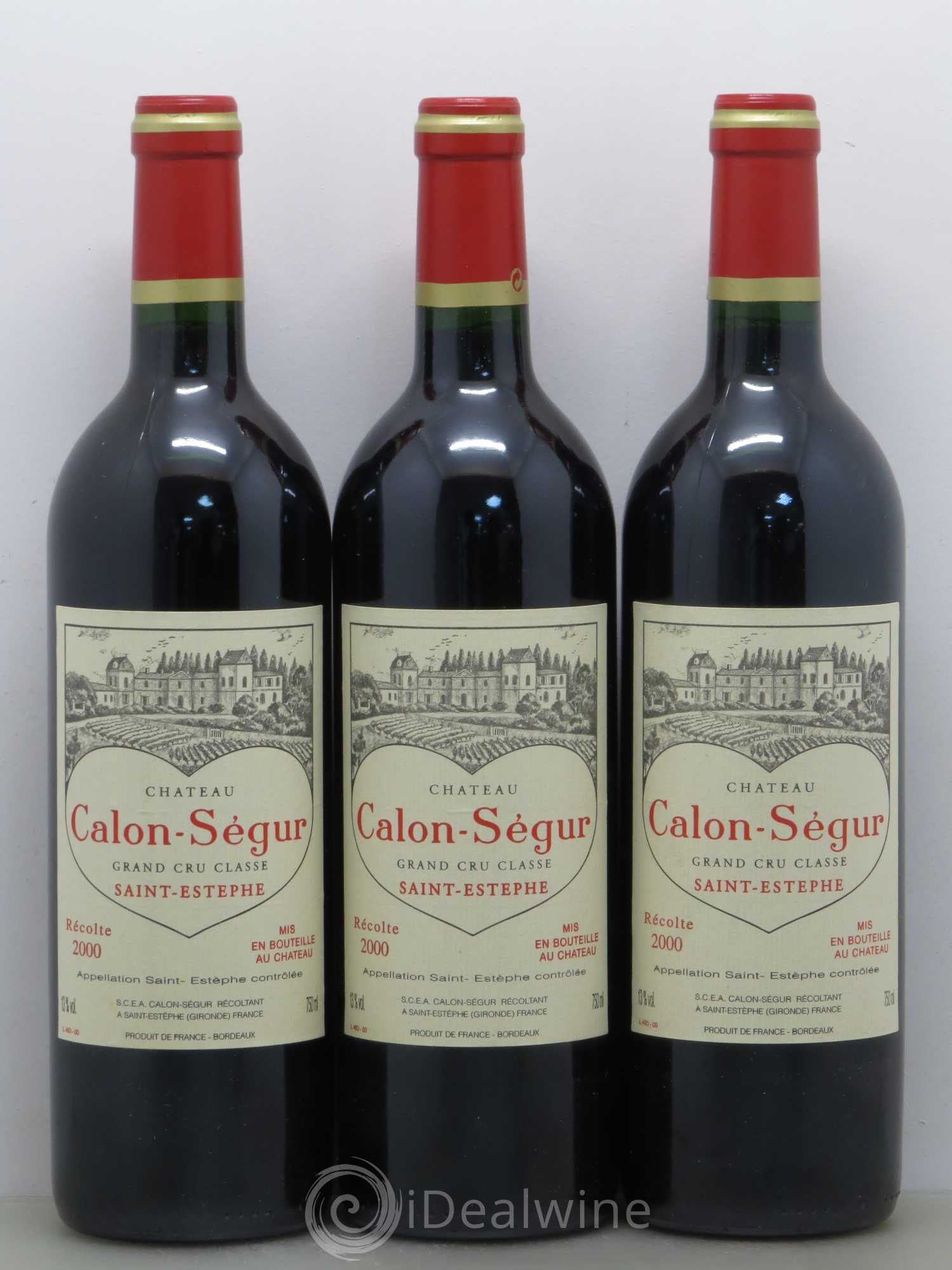 Château Calon Ségur 3ème Grand Cru Classé 2000 - Lot de 12 bouteilles - 2