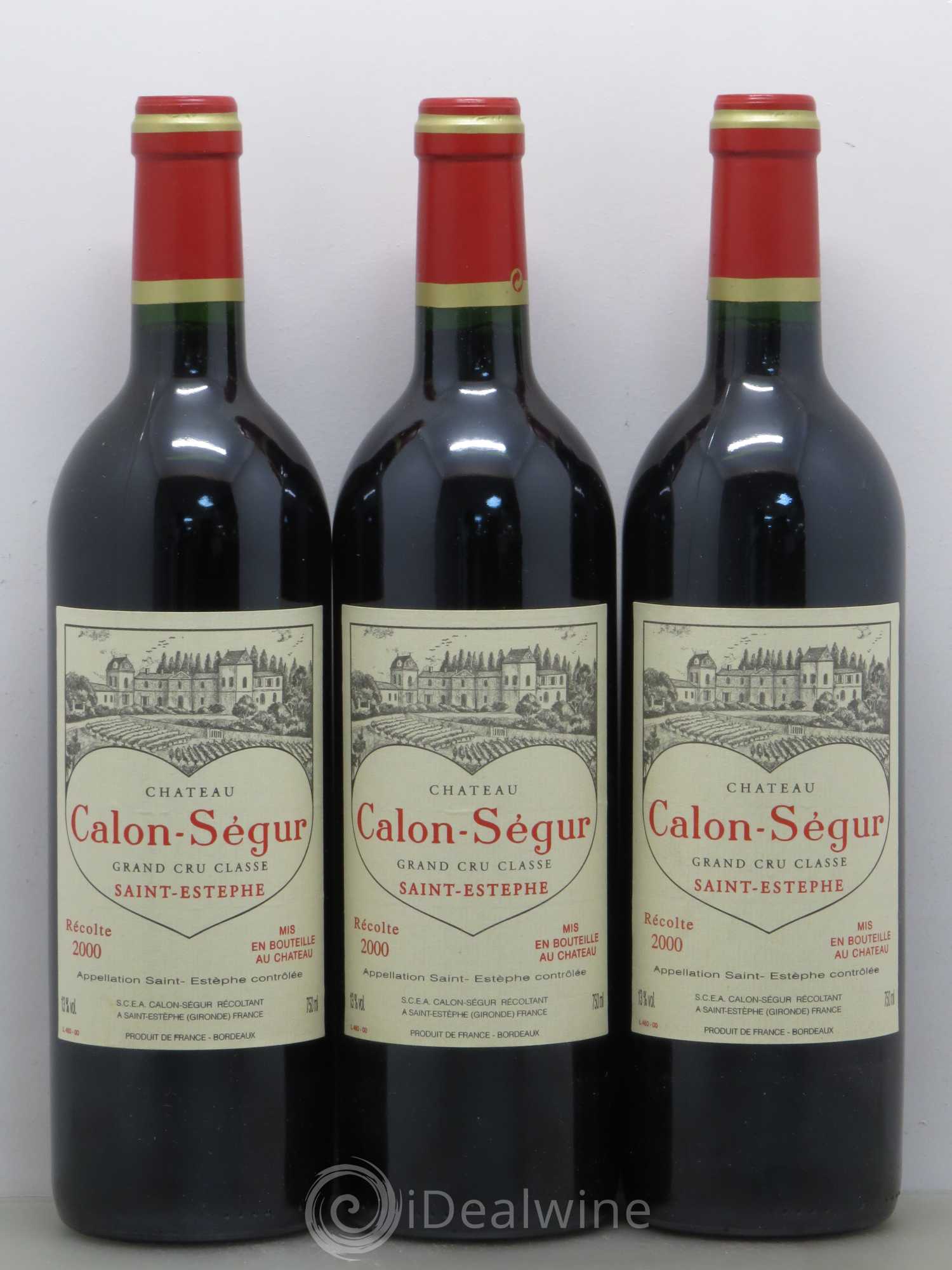 Château Calon Ségur 3ème Grand Cru Classé 2000 - Lot de 12 bouteilles - 3
