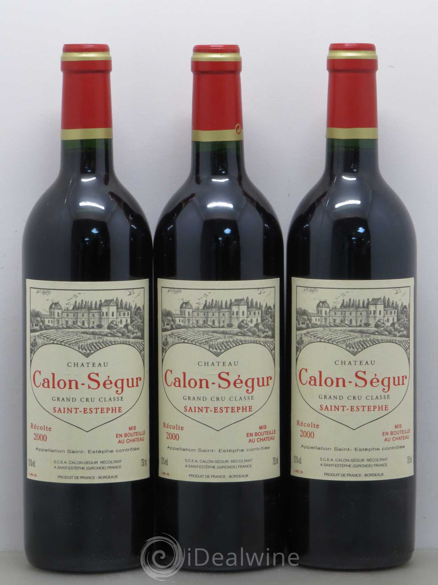 Château Calon Ségur 3ème Grand Cru Classé 2000 - Lot de 12 bouteilles - 4