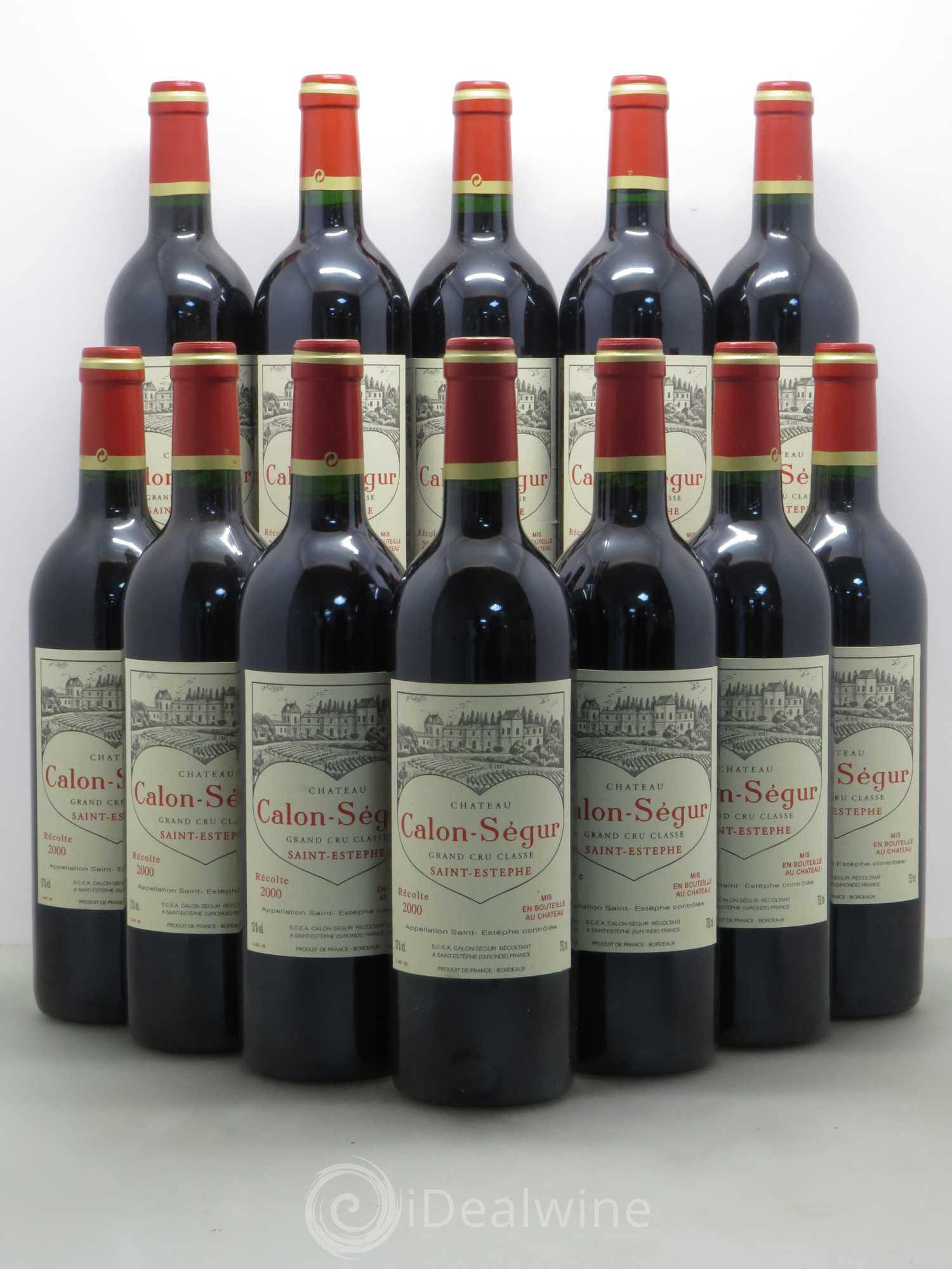 Château Calon Ségur 3ème Grand Cru Classé 2000 - Lot de 12 bouteilles - 0