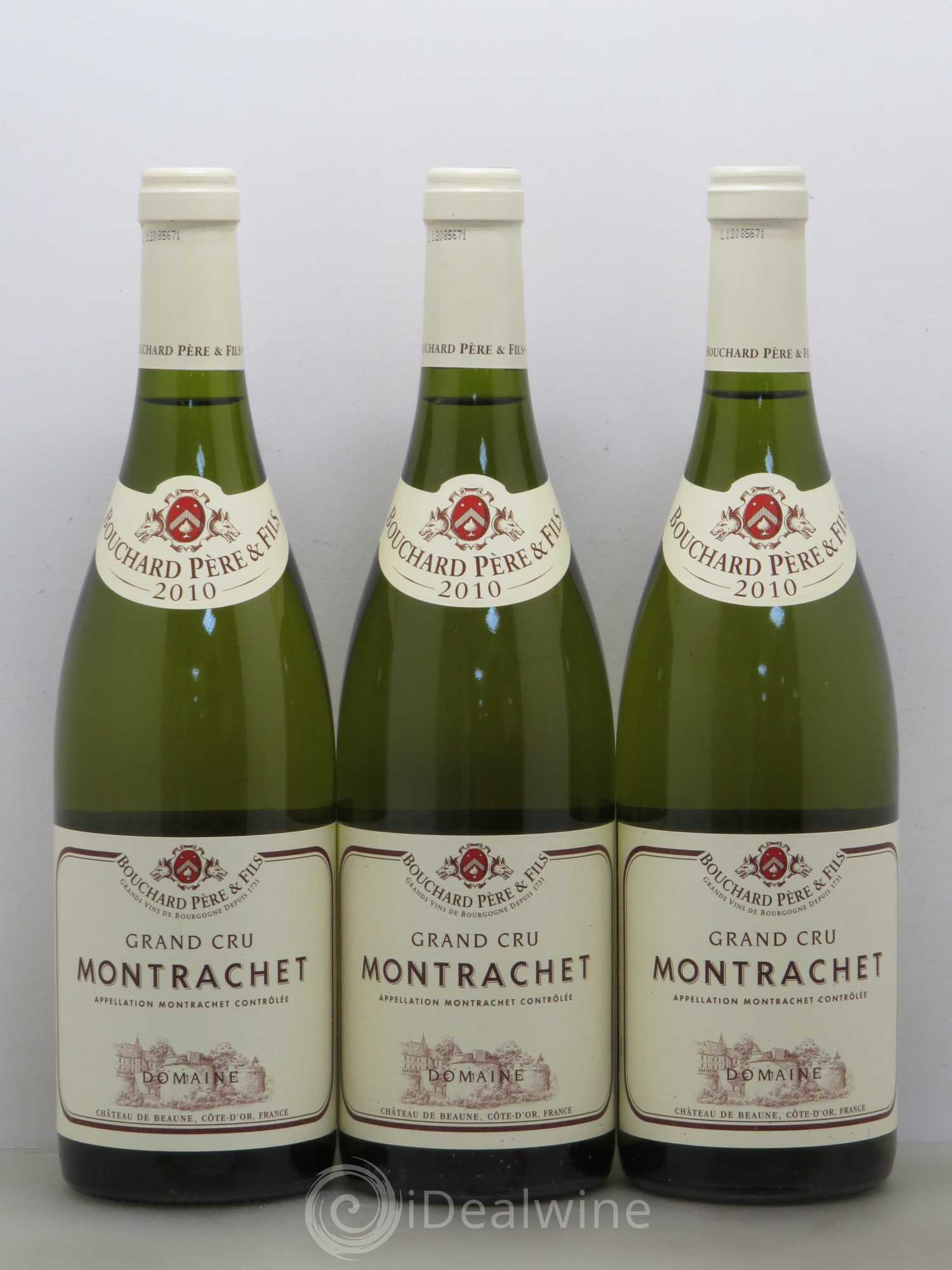 Montrachet Grand Cru Bouchard Père & Fils 2010 - Lot de 3 bouteilles - 0