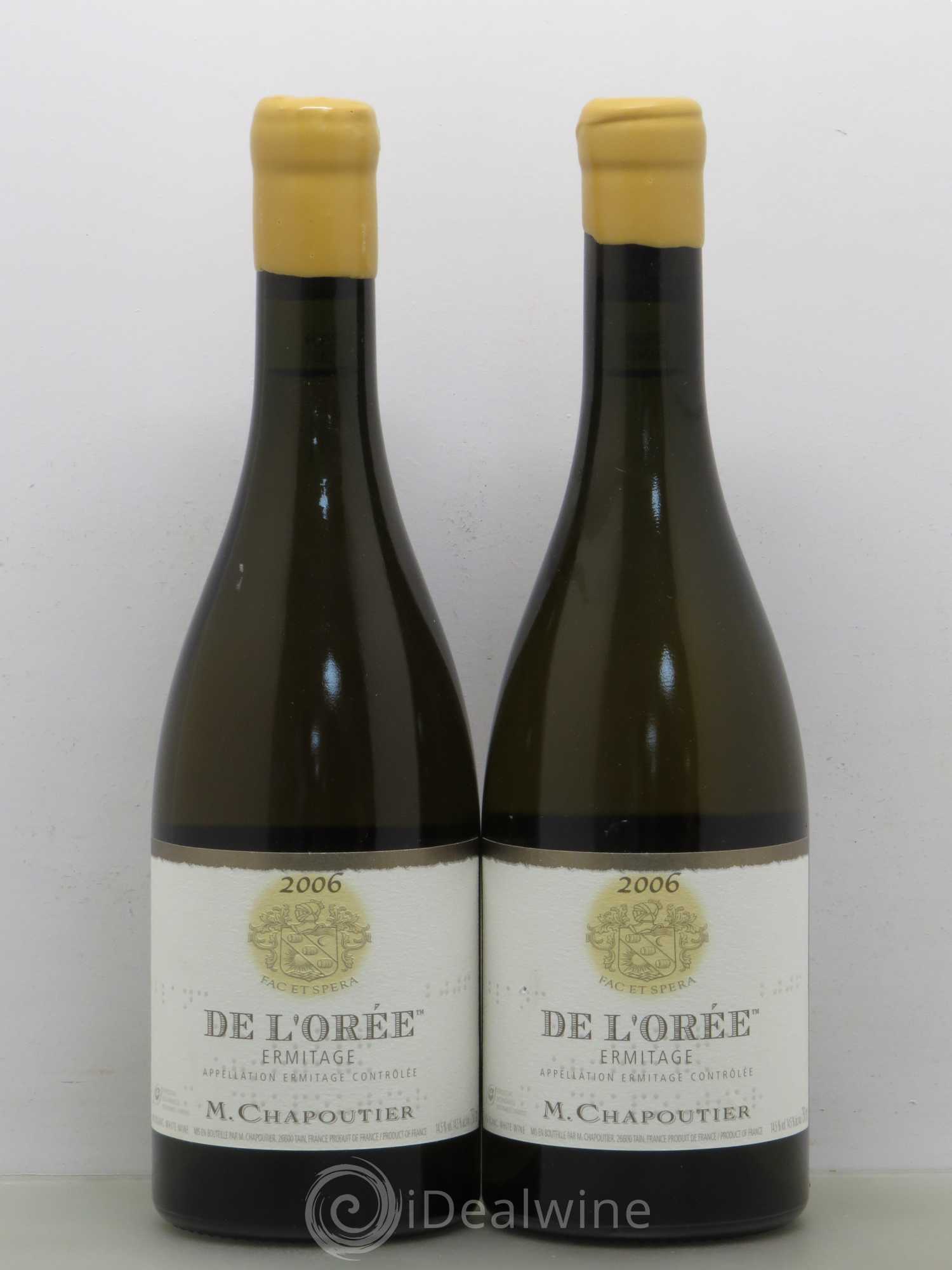 Hermitage Ermitage de l'Orée Chapoutier 2006 - Lot de 2 bouteilles - 0