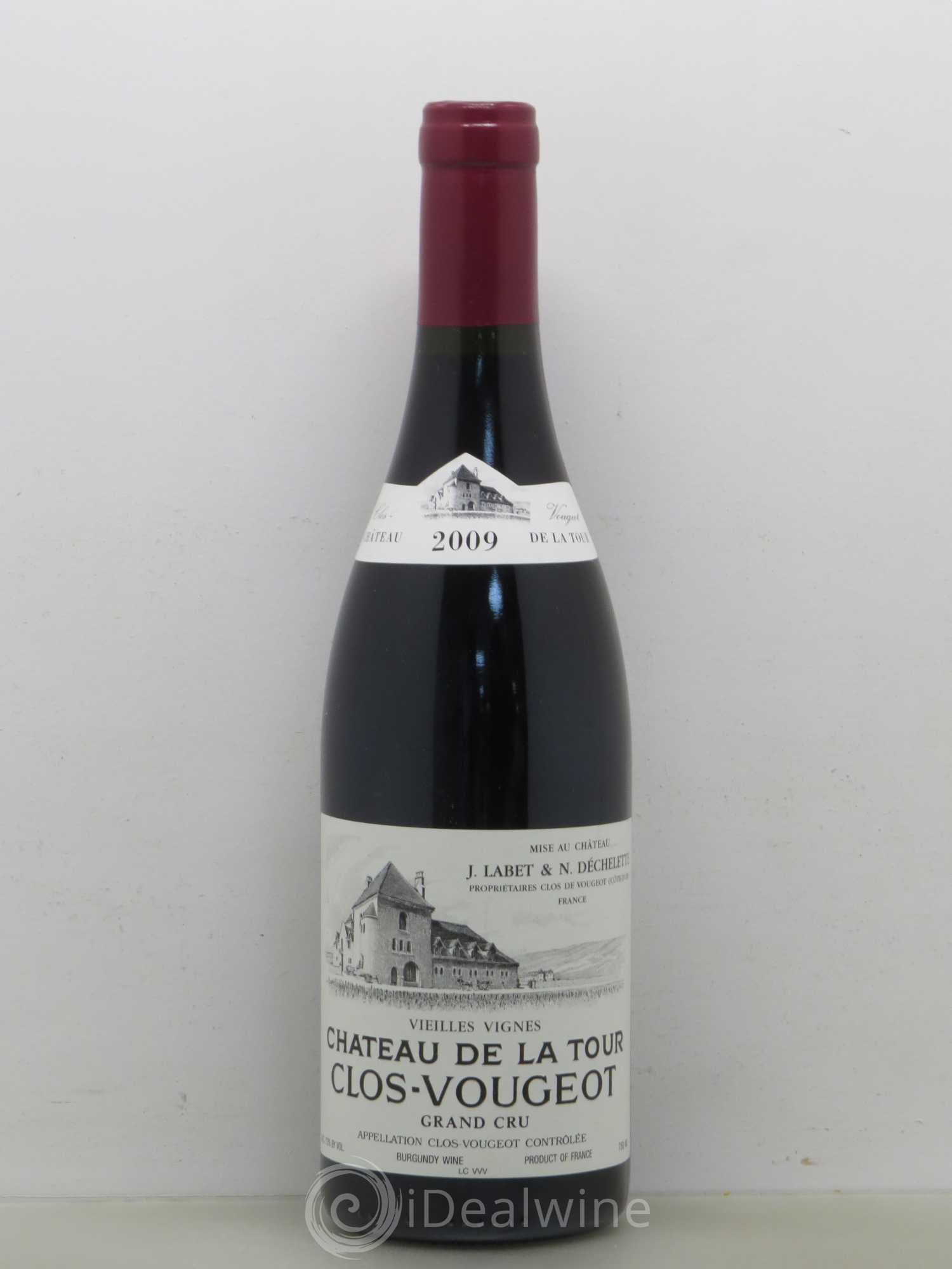 Clos de Vougeot Grand Cru Vieilles Vignes Château de La Tour 2009 - Lot de 1 bouteille - 0