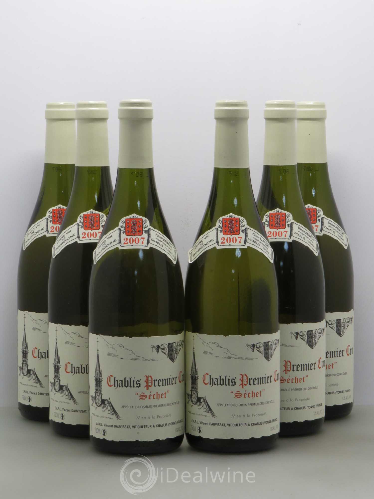 Chablis 1er Cru Séchet Vincent Dauvissat (Domaine) 2007 - Lot de 6 bouteilles - 0