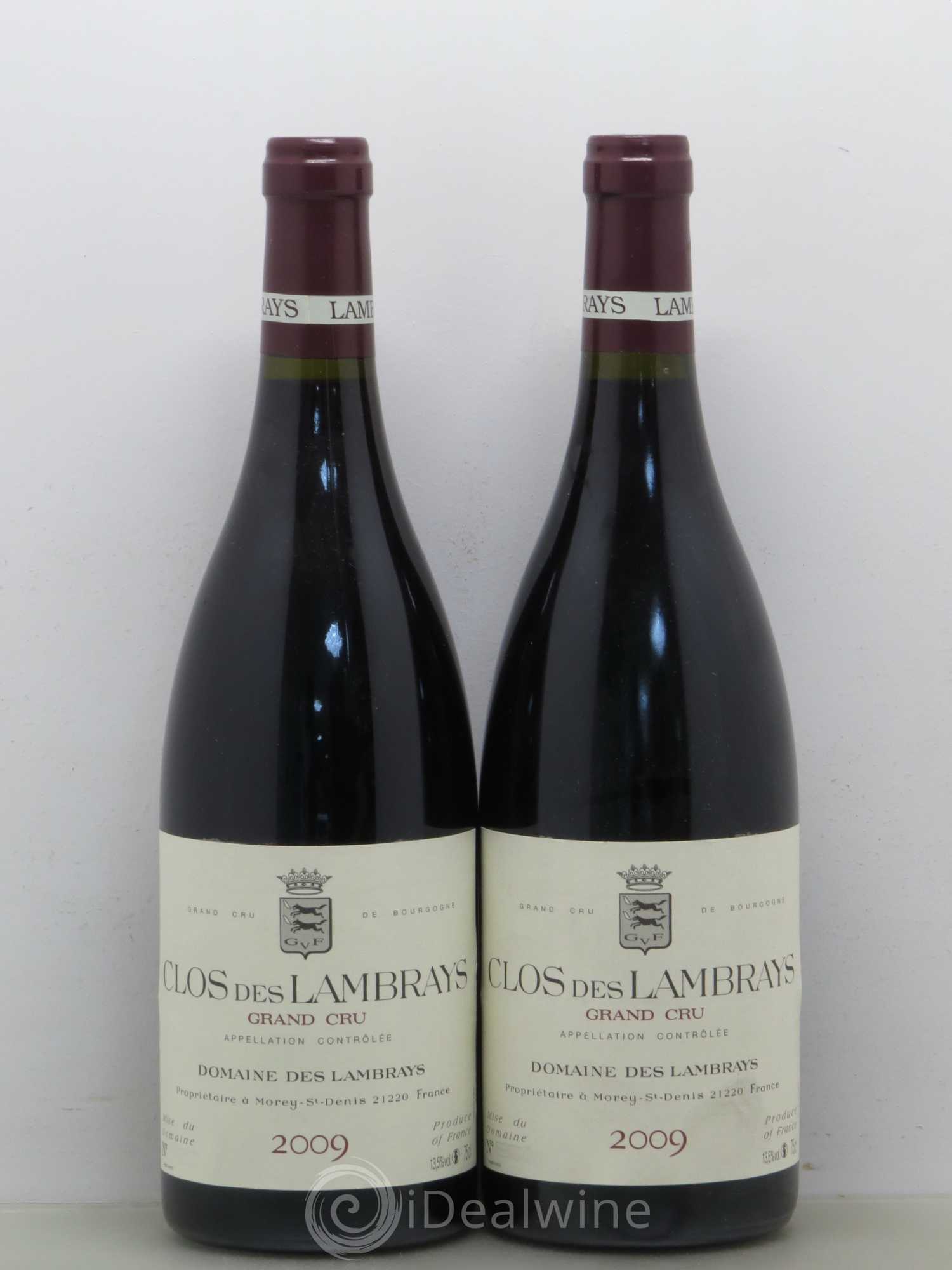 Clos des Lambrays Grand Cru Domaine des Lambrays 2009 - Lot de 2 bouteilles - 0
