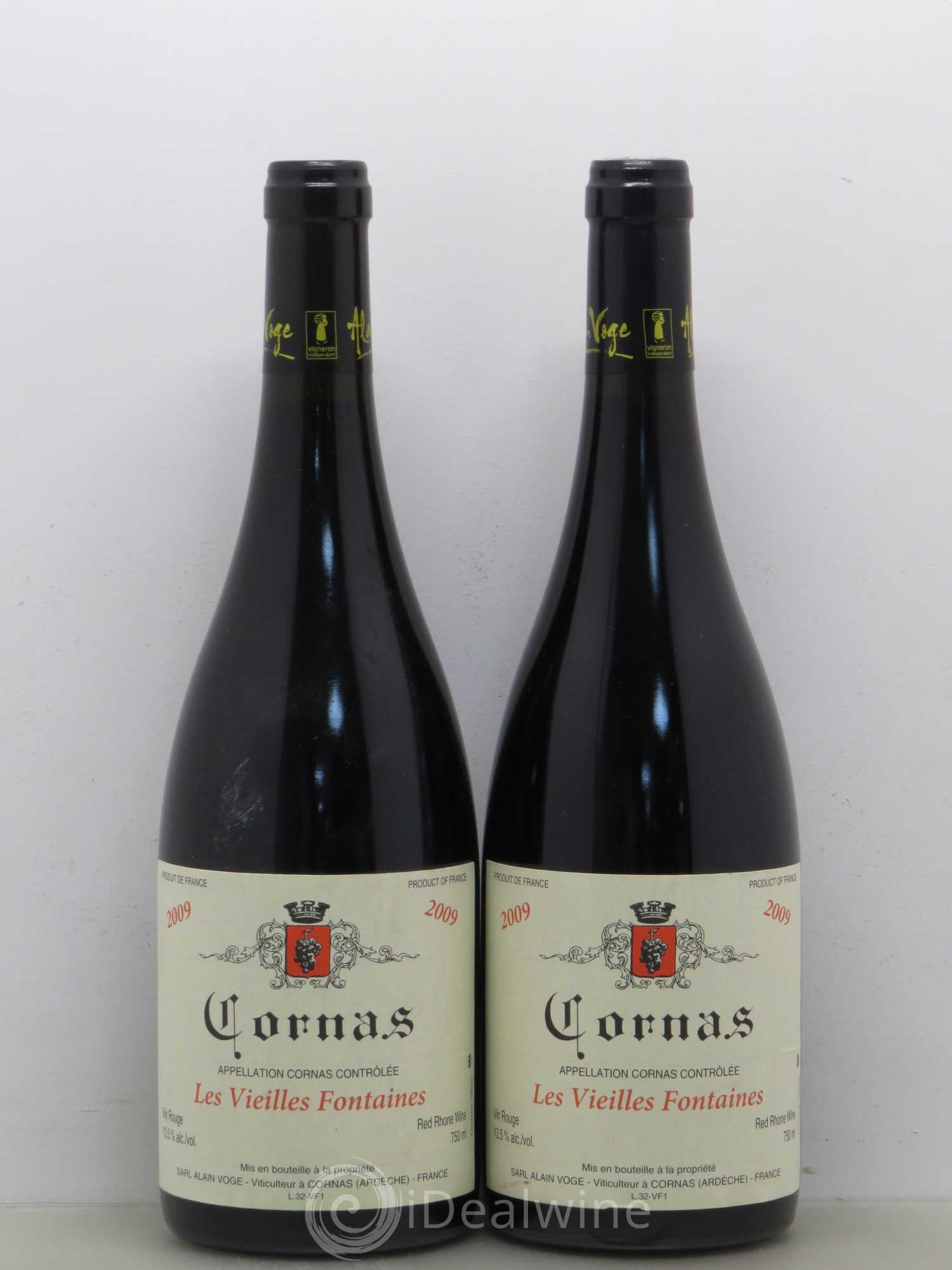 Cornas Les Vieilles Fontaines Alain Voge (Domaine) 2009 - Lot de 2 bouteilles - 0