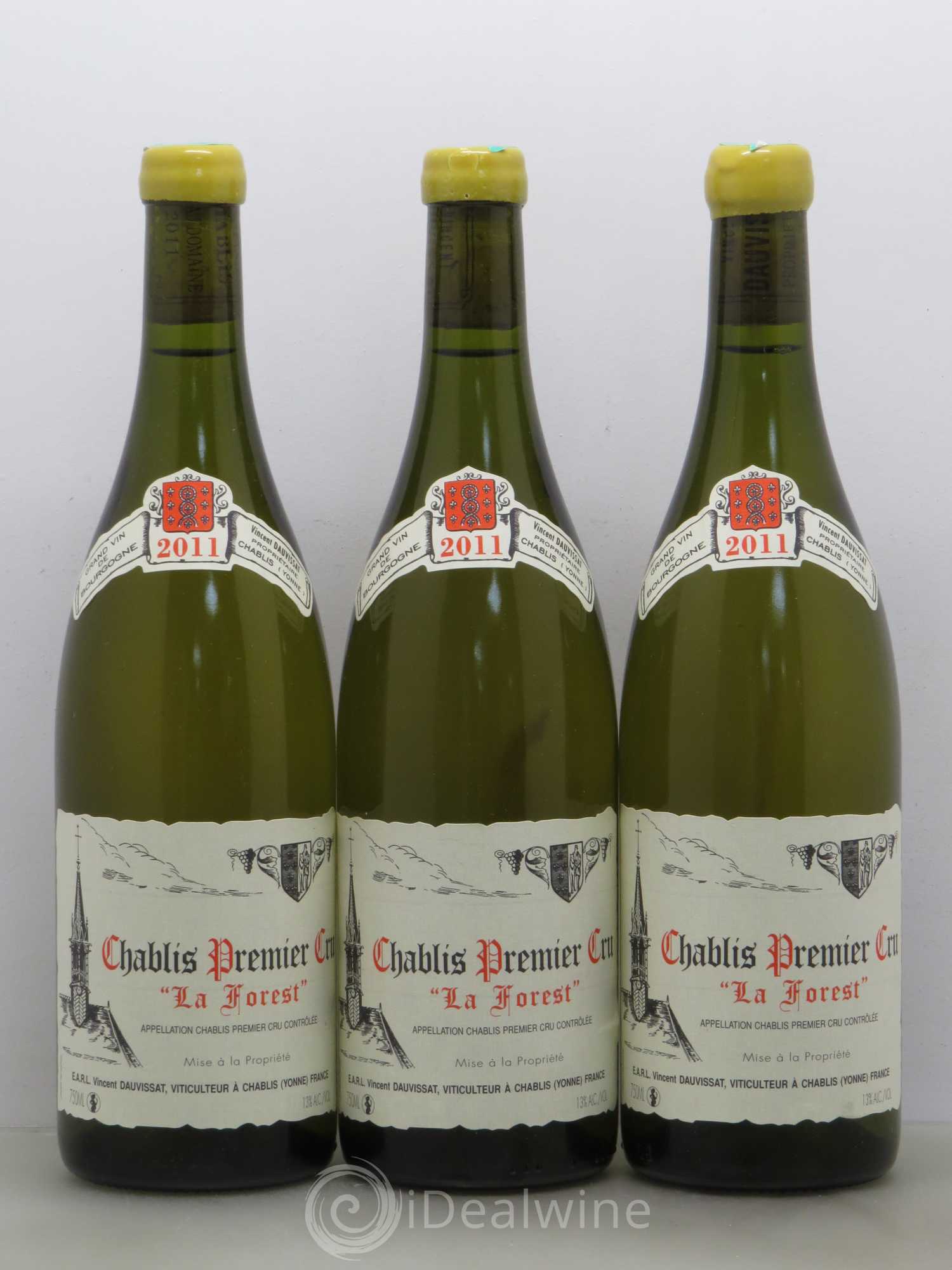 Chablis 1er Cru La Forest Vincent Dauvissat (Domaine) 2011 - Lot de 3 bouteilles - 0