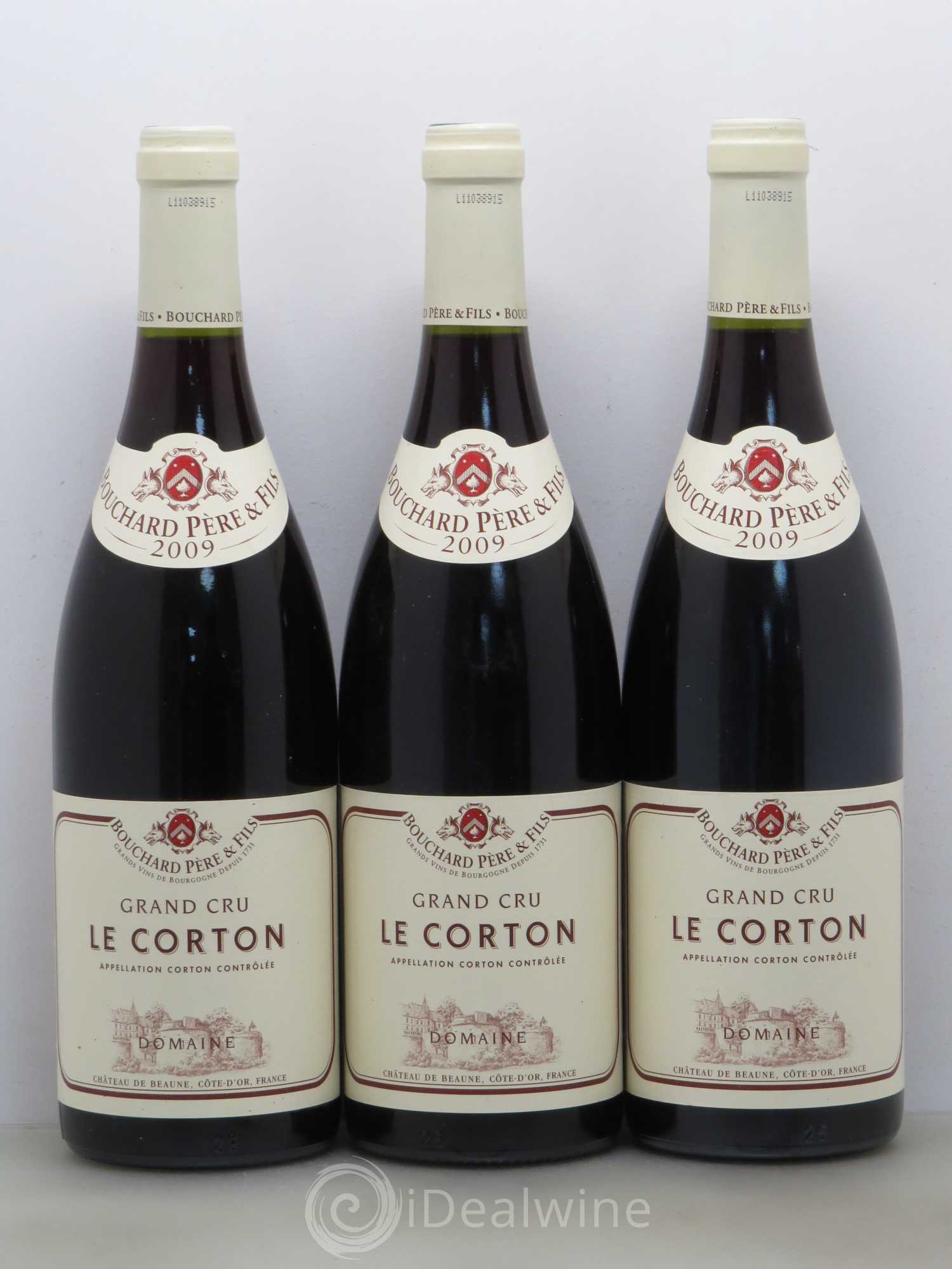 Corton Grand Cru Le Corton Bouchard Père & Fils 2009 - Lot de 6 bouteilles - 1