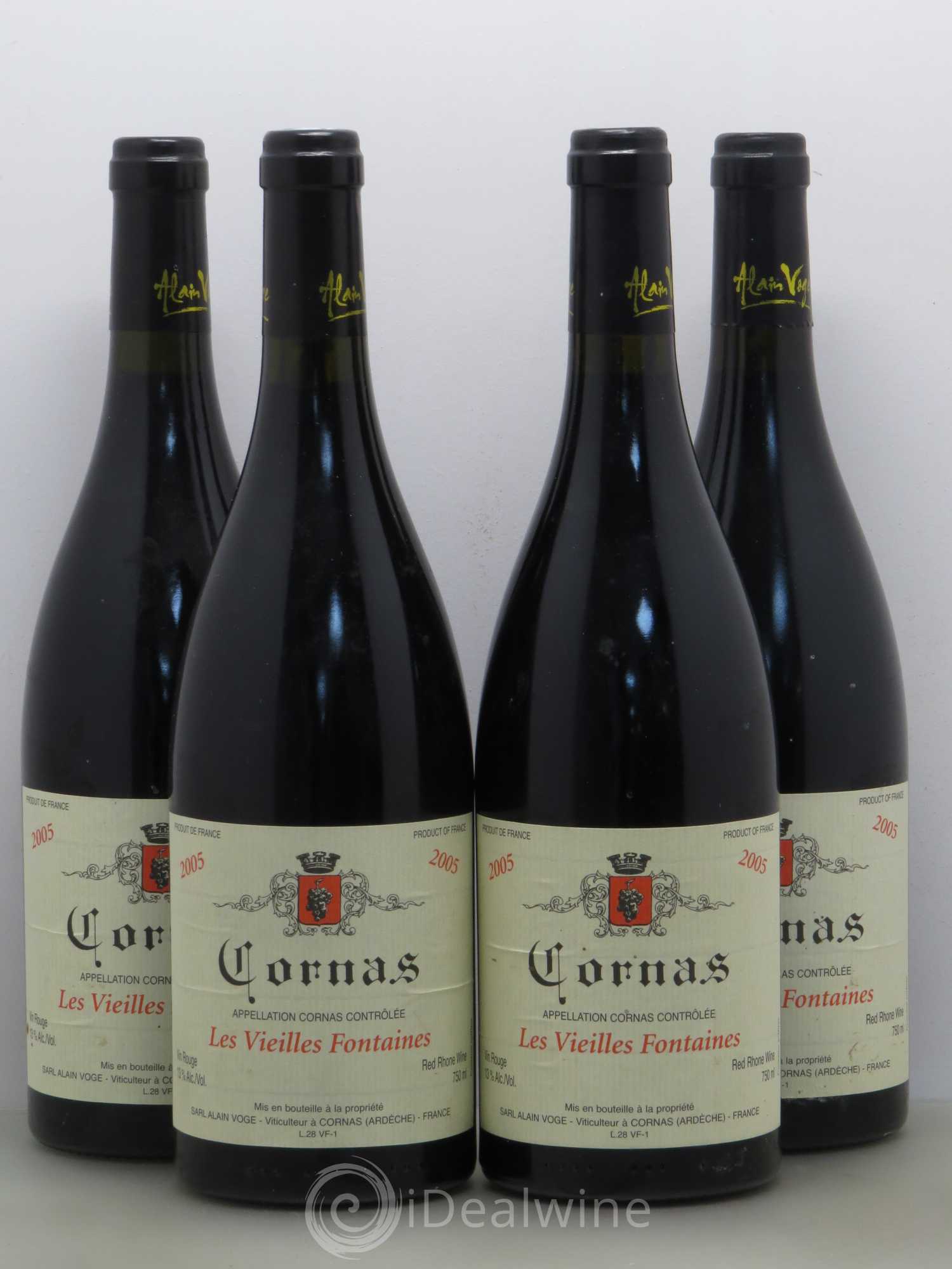 Cornas Les Vieilles Fontaines Alain Voge (Domaine) 2005 - Lot de 4 bouteilles - 0