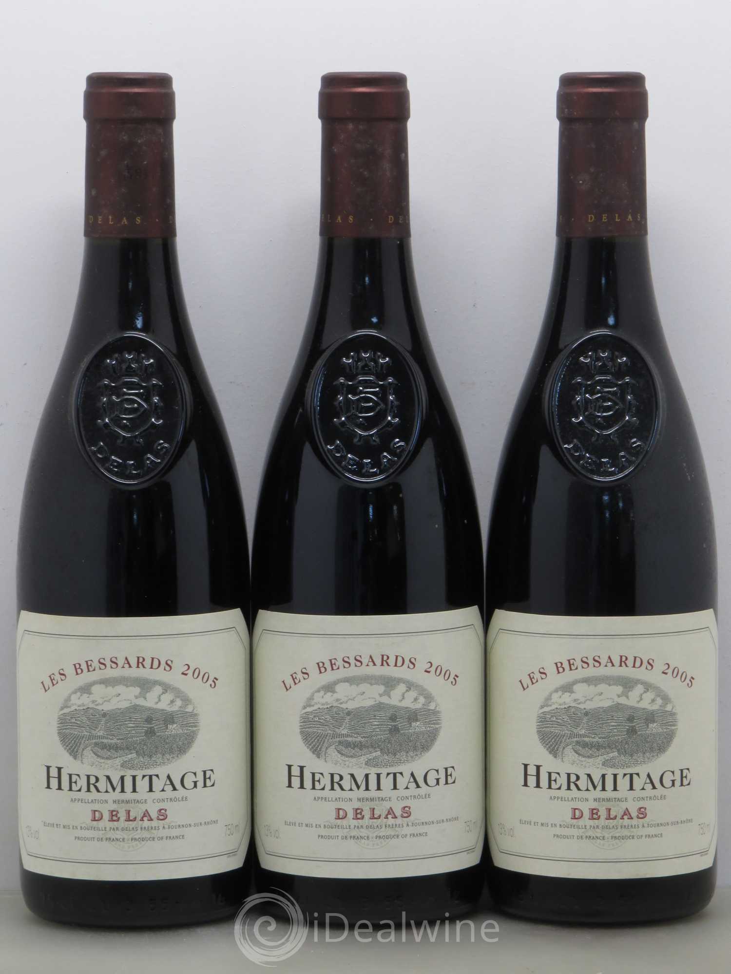 Hermitage Les Bessards Delas Frères 2005 - Lot de 3 bouteilles - 0