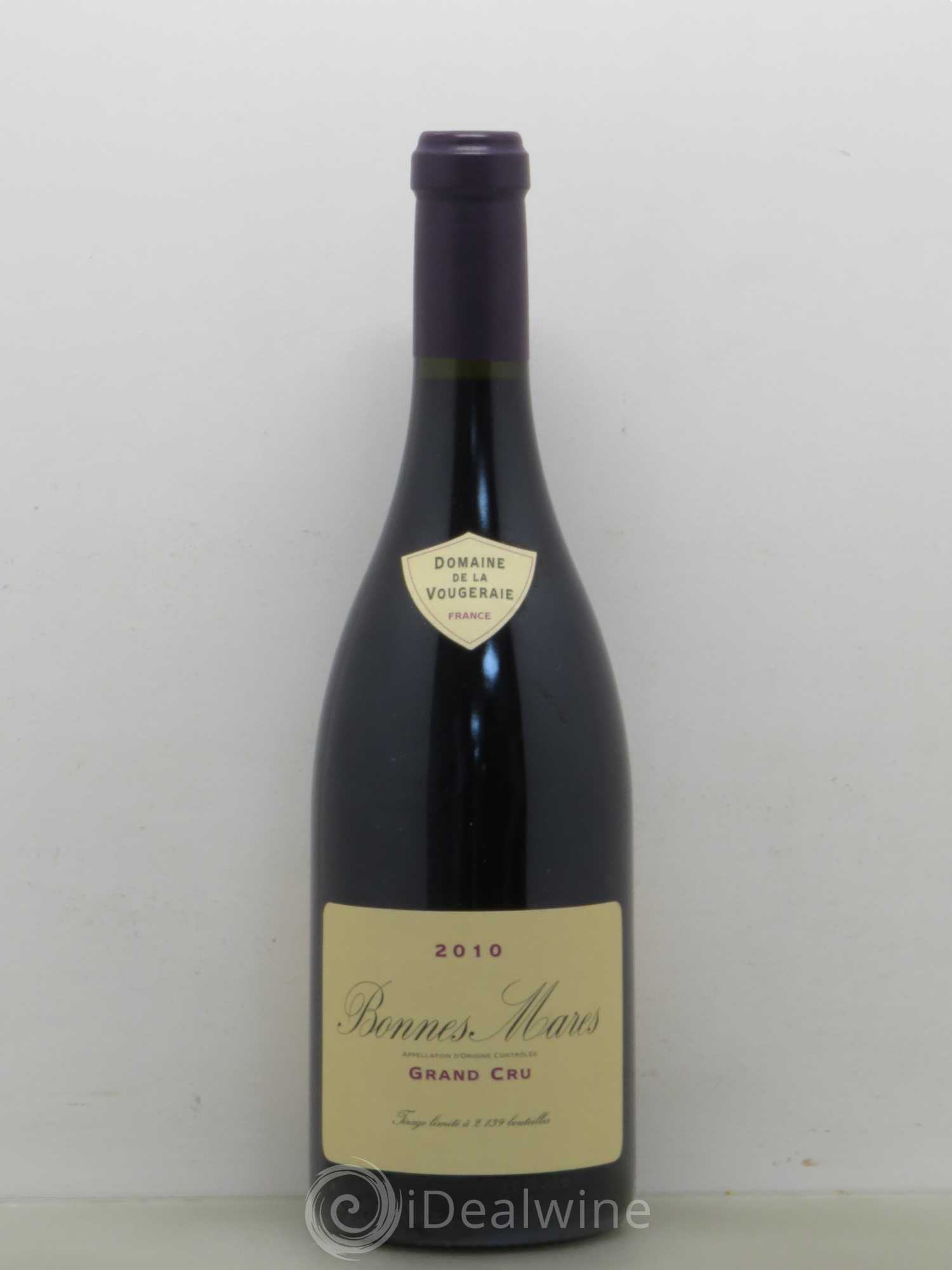Bonnes-Mares Grand Cru La Vougeraie 2010 - Lot de 1 bouteille - 0