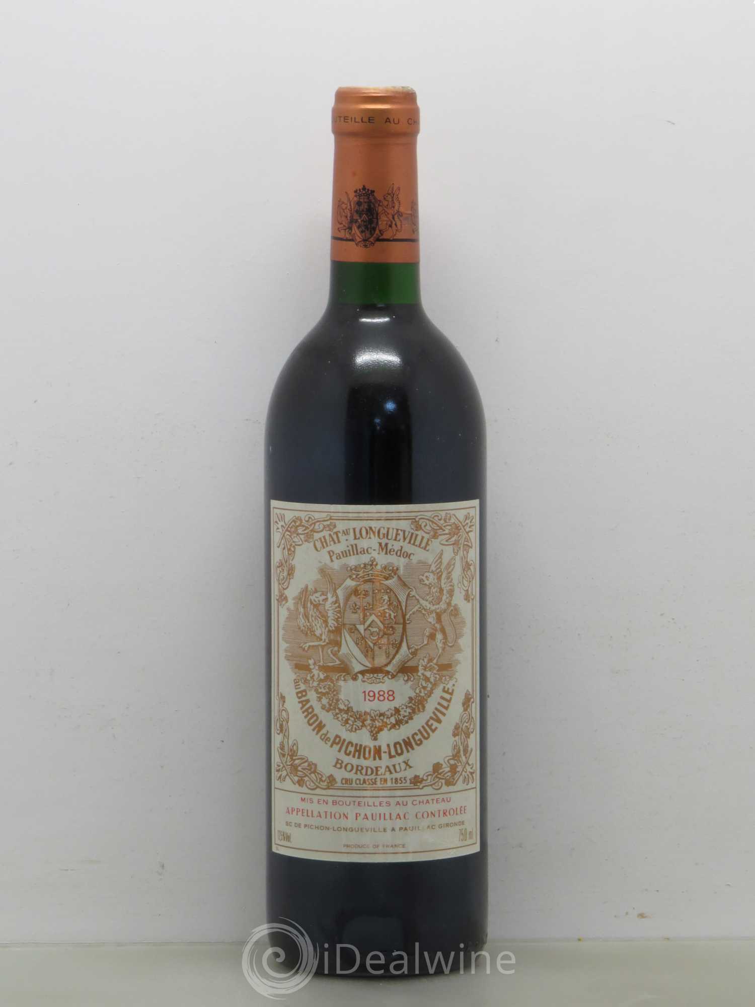 Pichon Longueville Baron 2ème Grand Cru Classé 1988 - Lot de 1 bouteille - 0