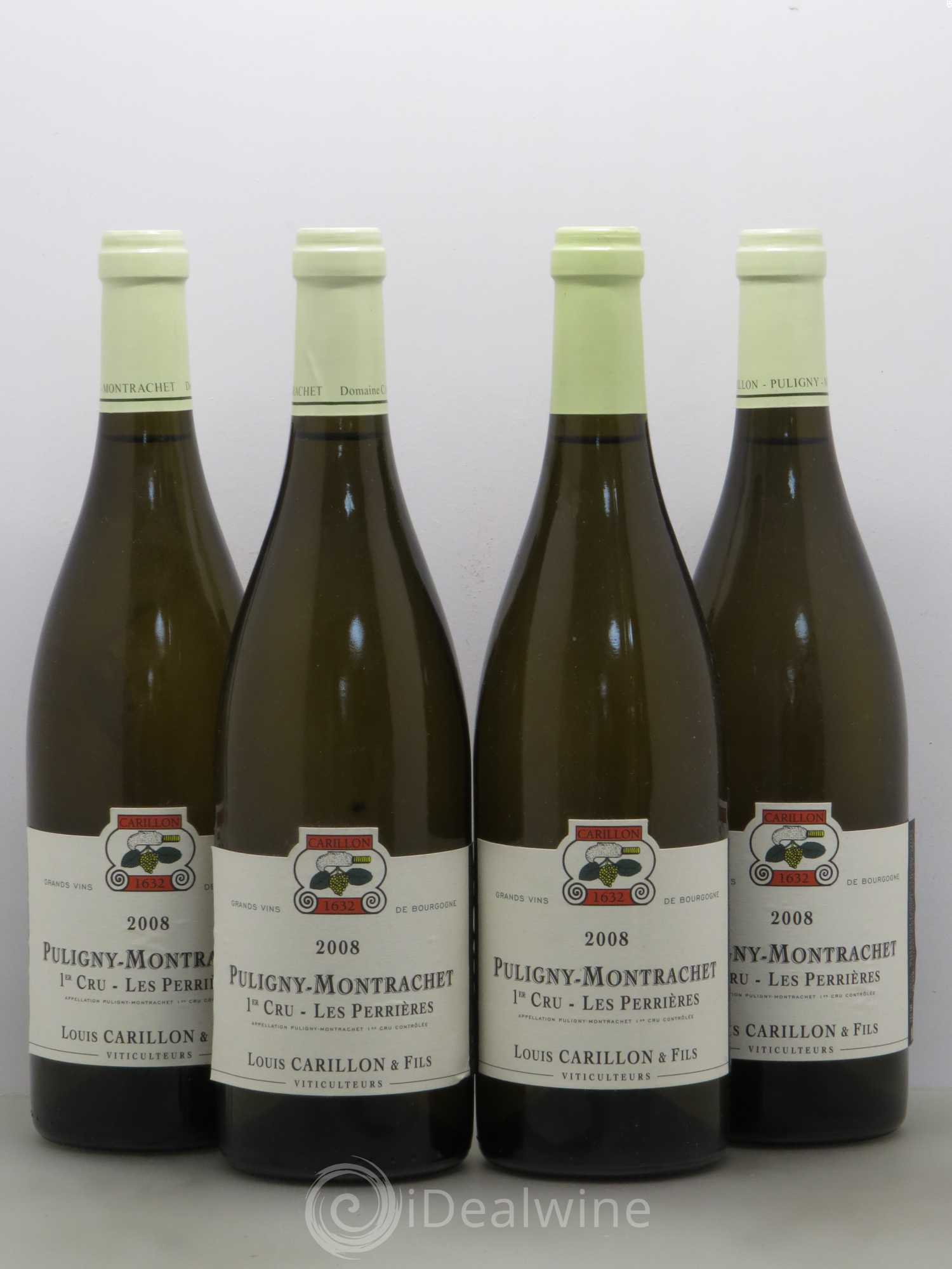 Puligny-Montrachet 1er Cru Les Perrières Louis Carillon & Fils 2008 - Lot de 4 bouteilles - 0