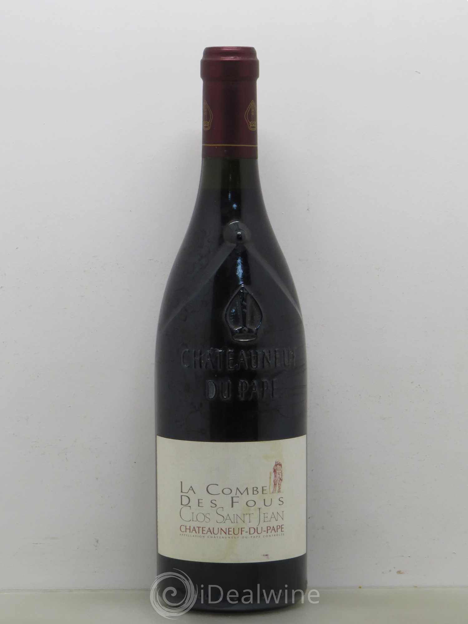 Châteauneuf-du-Pape Clos Saint-Jean La Combe des Fous Pascal et Vincent Maurel 2003 - Lot de 1 bouteille - 0