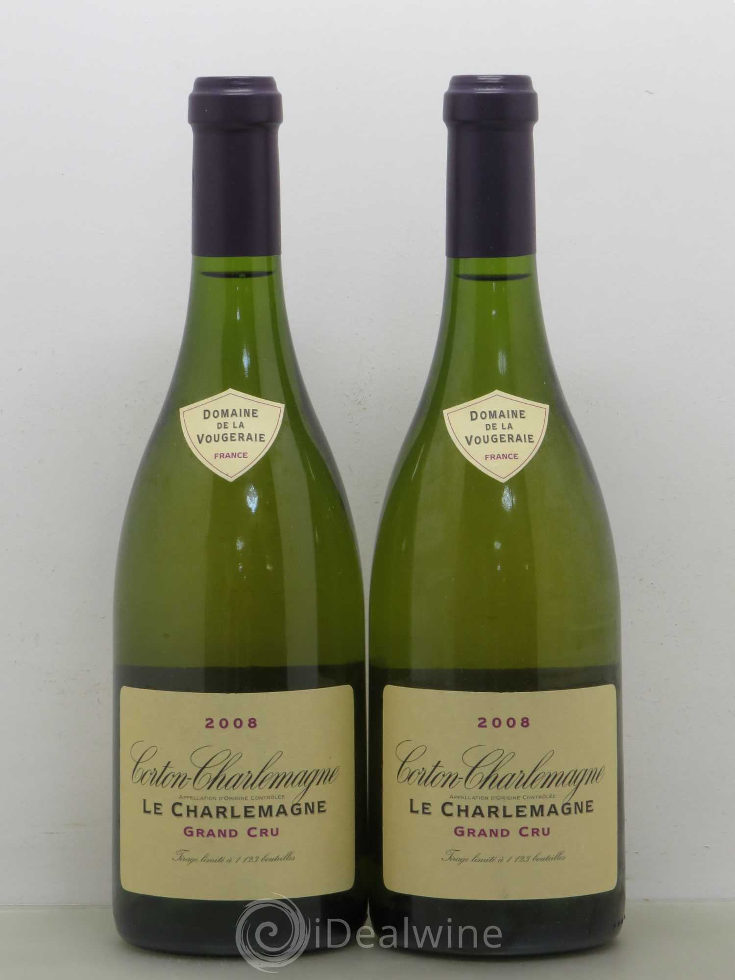 Corton-Charlemagne Grand Cru La Vougeraie 2008 - Lot de 2 bouteilles - 0