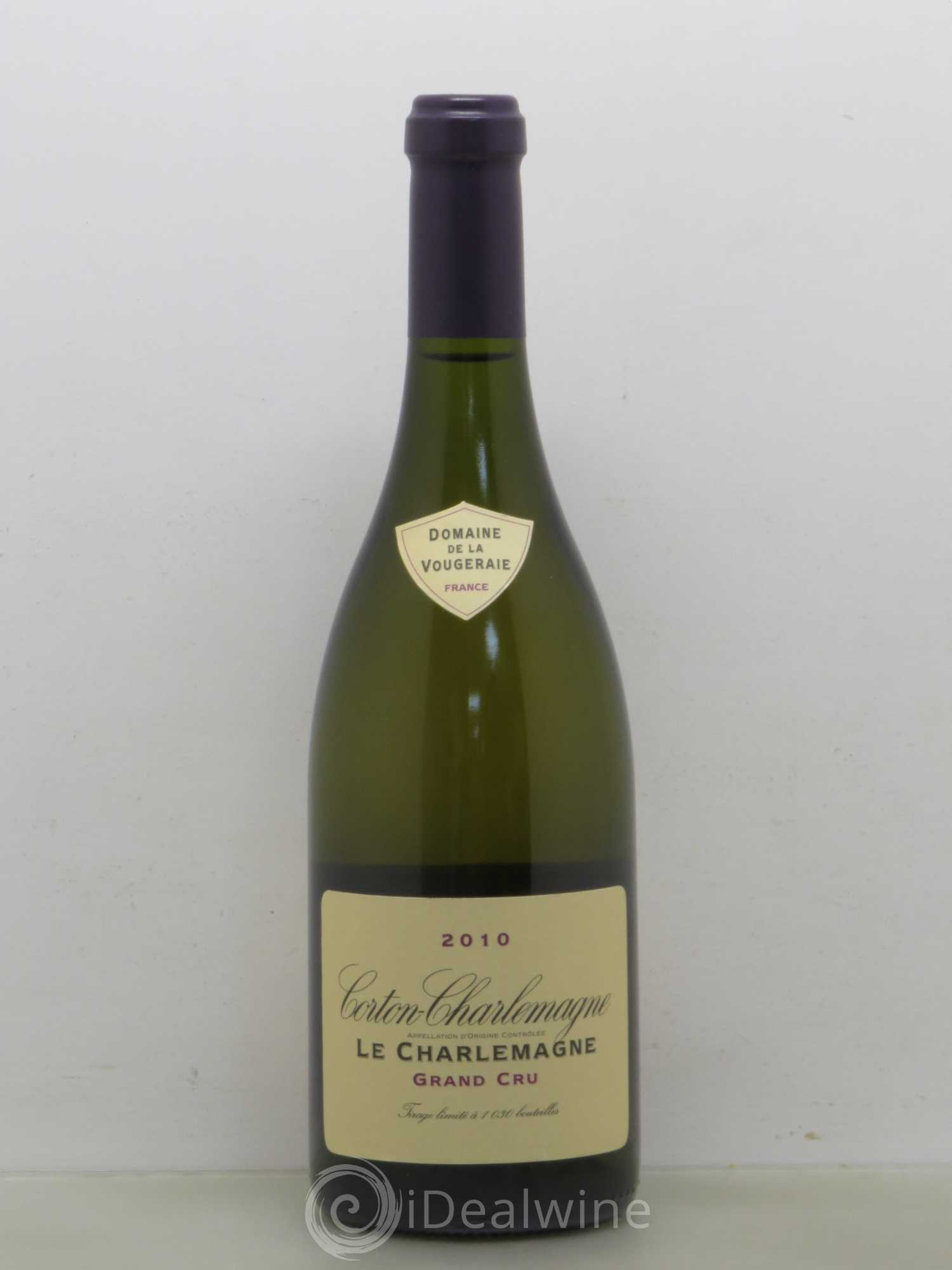 Corton-Charlemagne Grand Cru La Vougeraie 2010 - Lot de 1 bouteille - 0