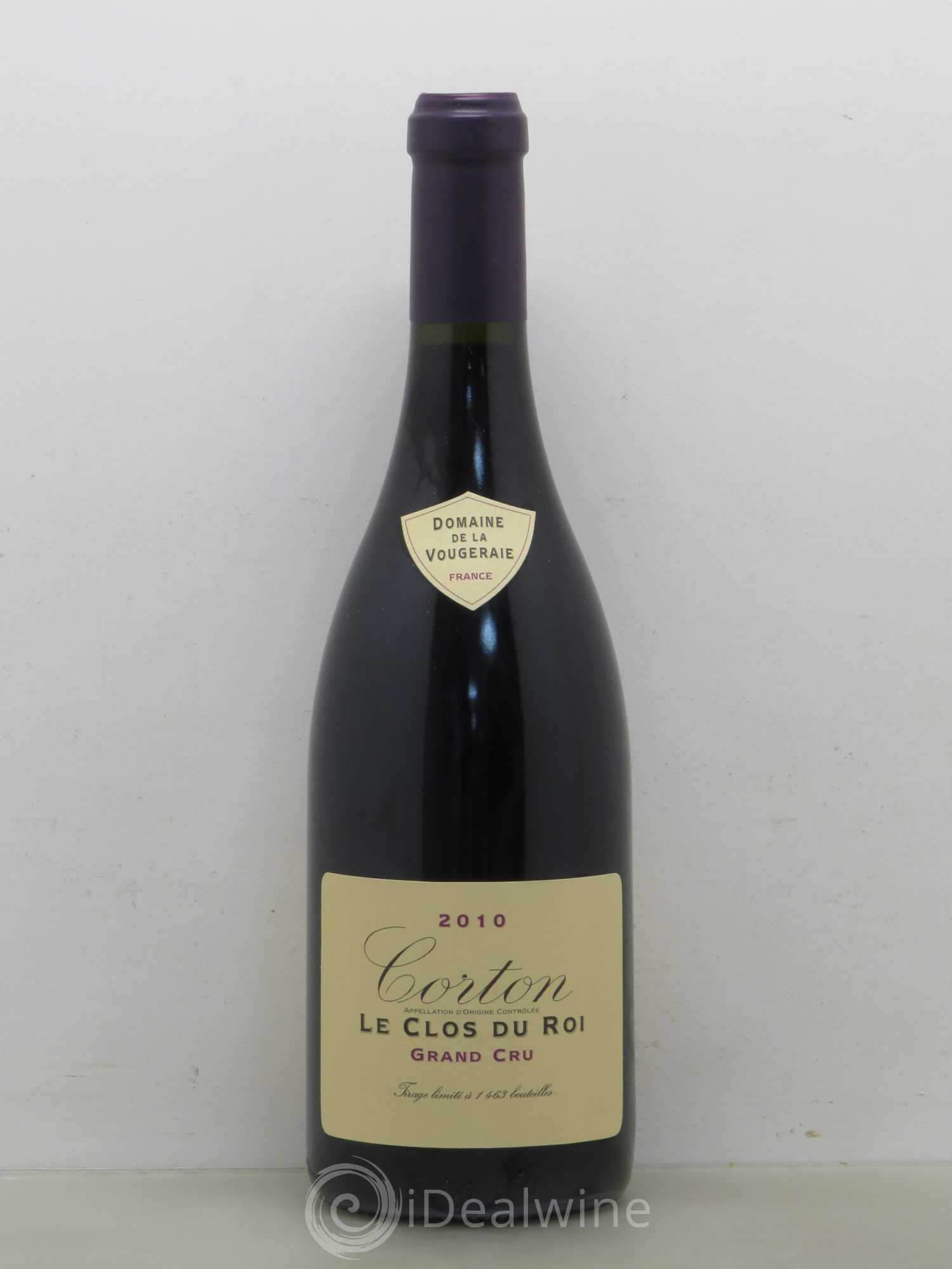 Corton Grand Cru Le Clos du Roi La Vougeraie 2010 - Lot de 1 bouteille - 0