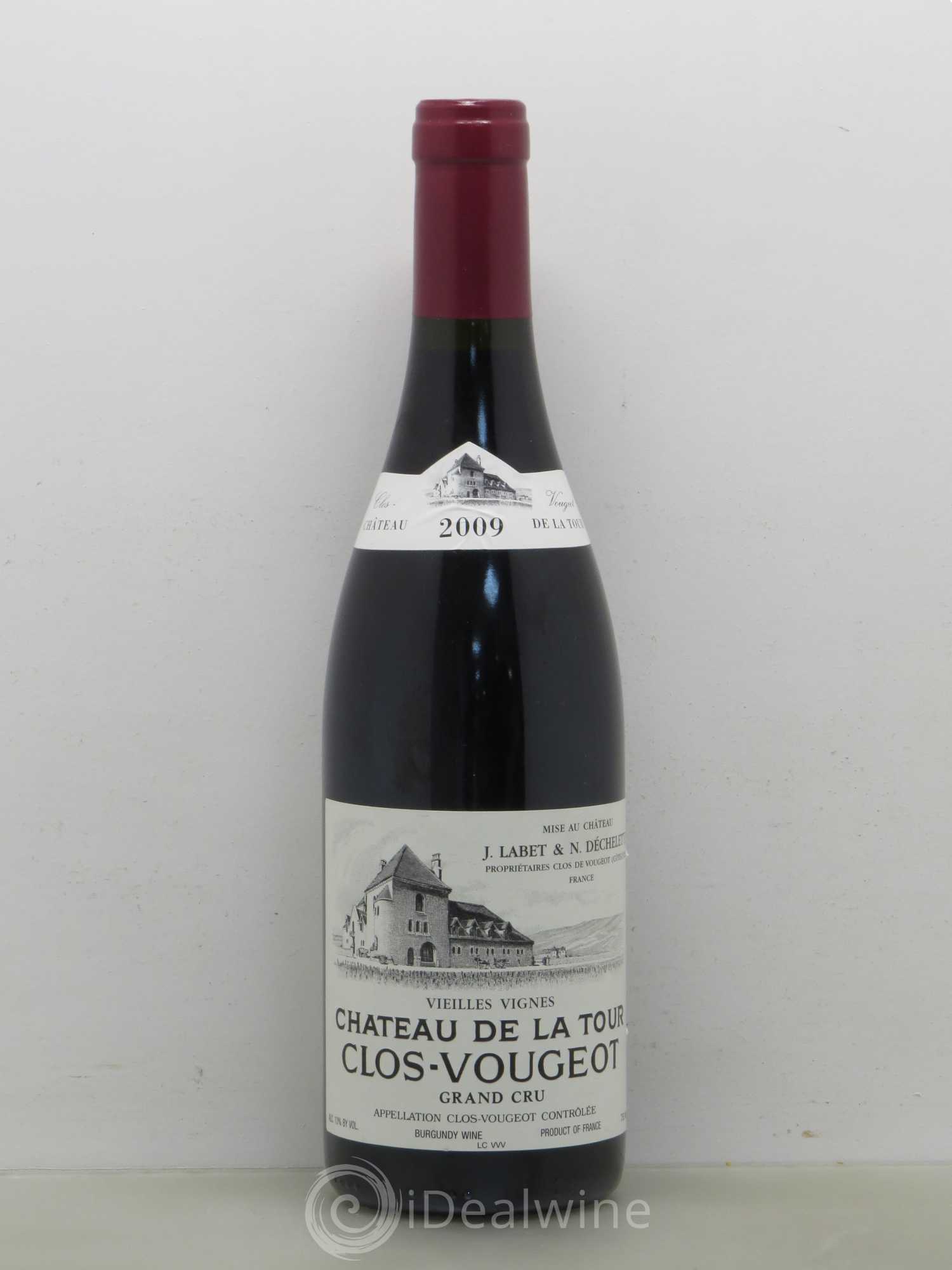 Clos de Vougeot Grand Cru Vieilles Vignes Château de La Tour 2009 - Lot de 1 bouteille - 0
