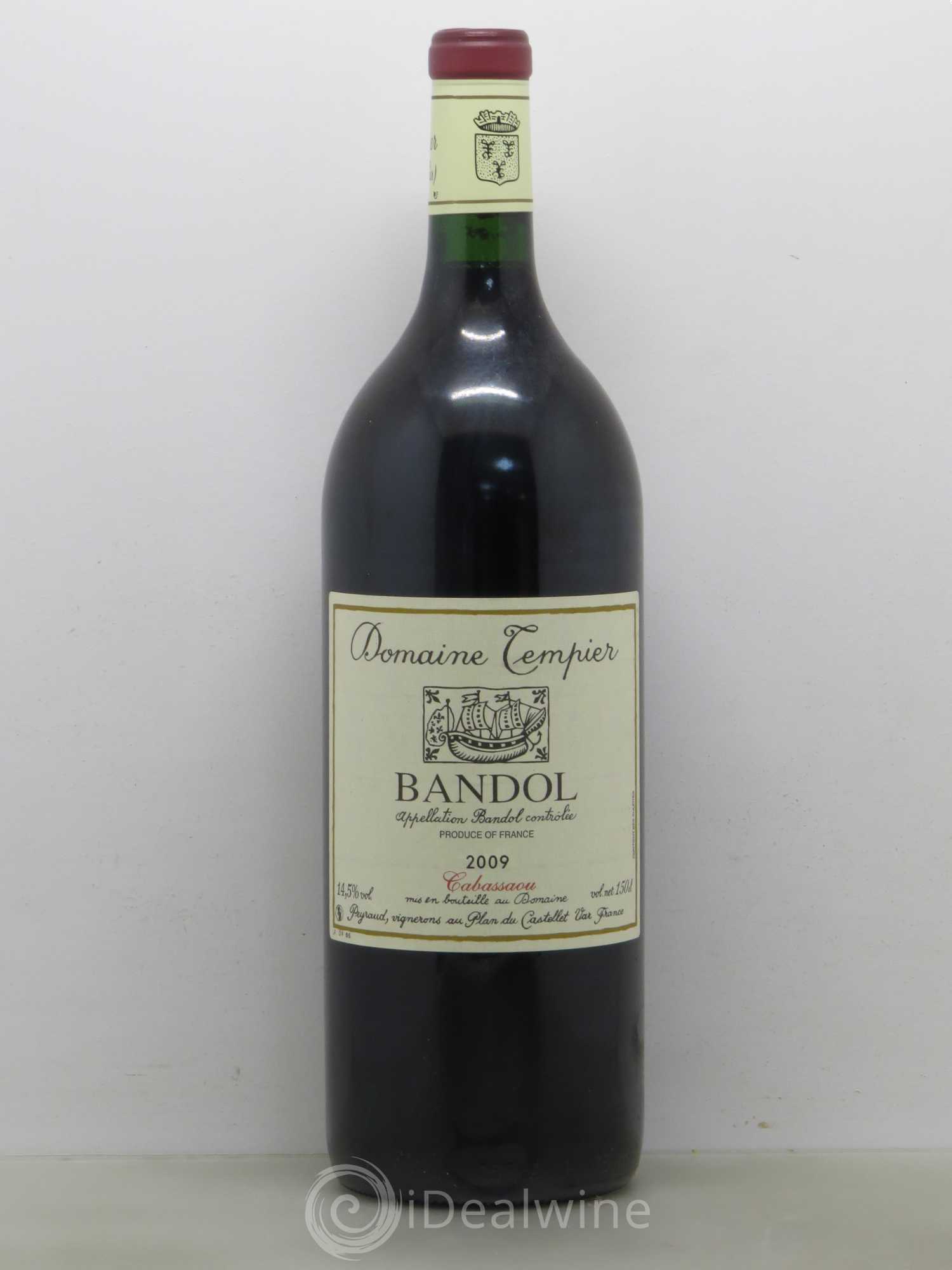 Bandol Domaine Tempier Cuvée Cabassaou Famille Peyraud 2009 - Lot de 1 magnum - 0