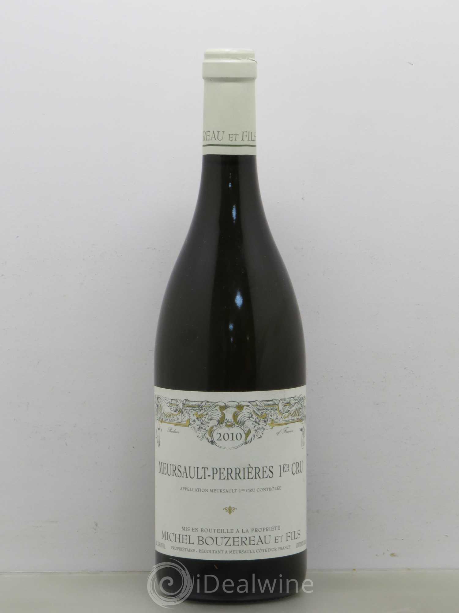 Meursault 1er Cru Perrières Michel Bouzereau et Fils (Domaine) 2010 - Lot de 1 bouteille - 0