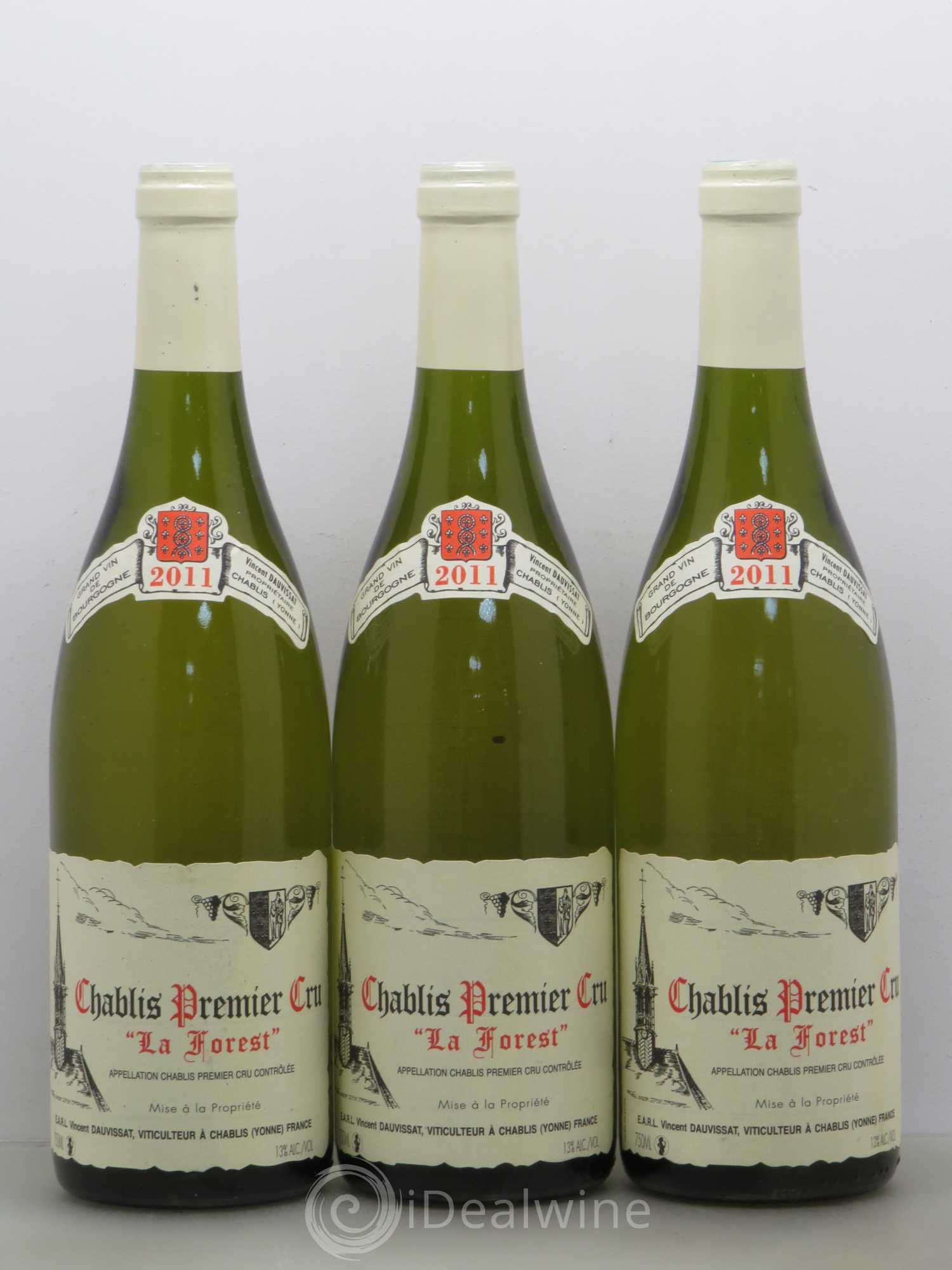 Chablis 1er Cru La Forest Vincent Dauvissat (Domaine) 2011 - Lot de 3 bouteilles - 0