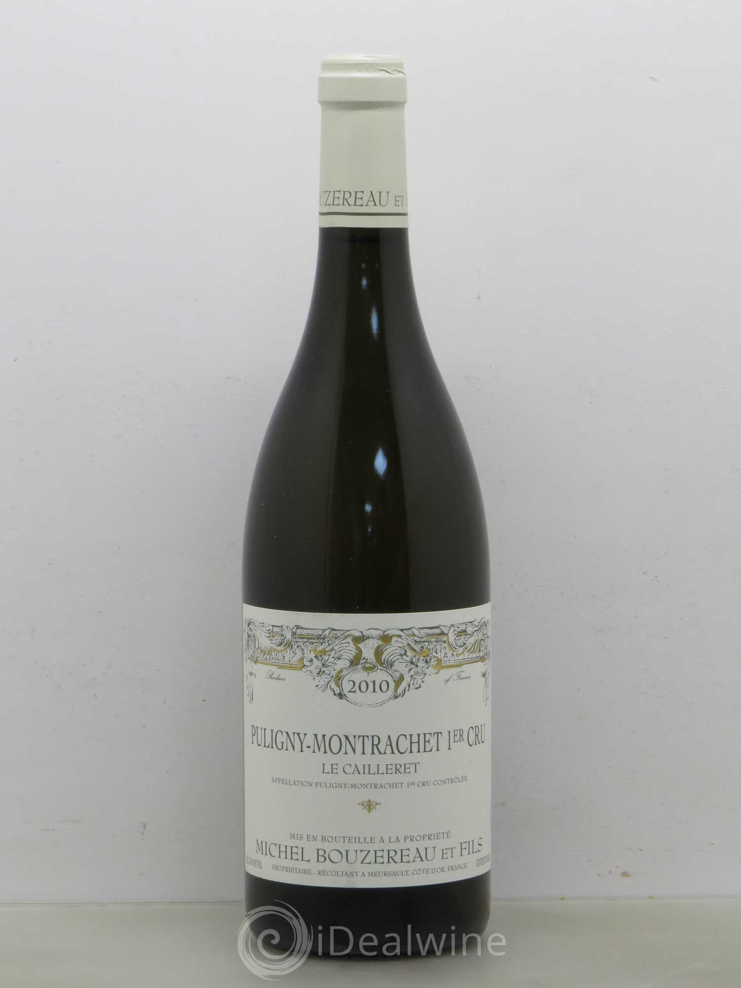 Puligny-Montrachet 1er Cru Le Cailleret Michel Bouzereau et Fils (Domaine) 2010 - Lot de 1 bouteille - 0
