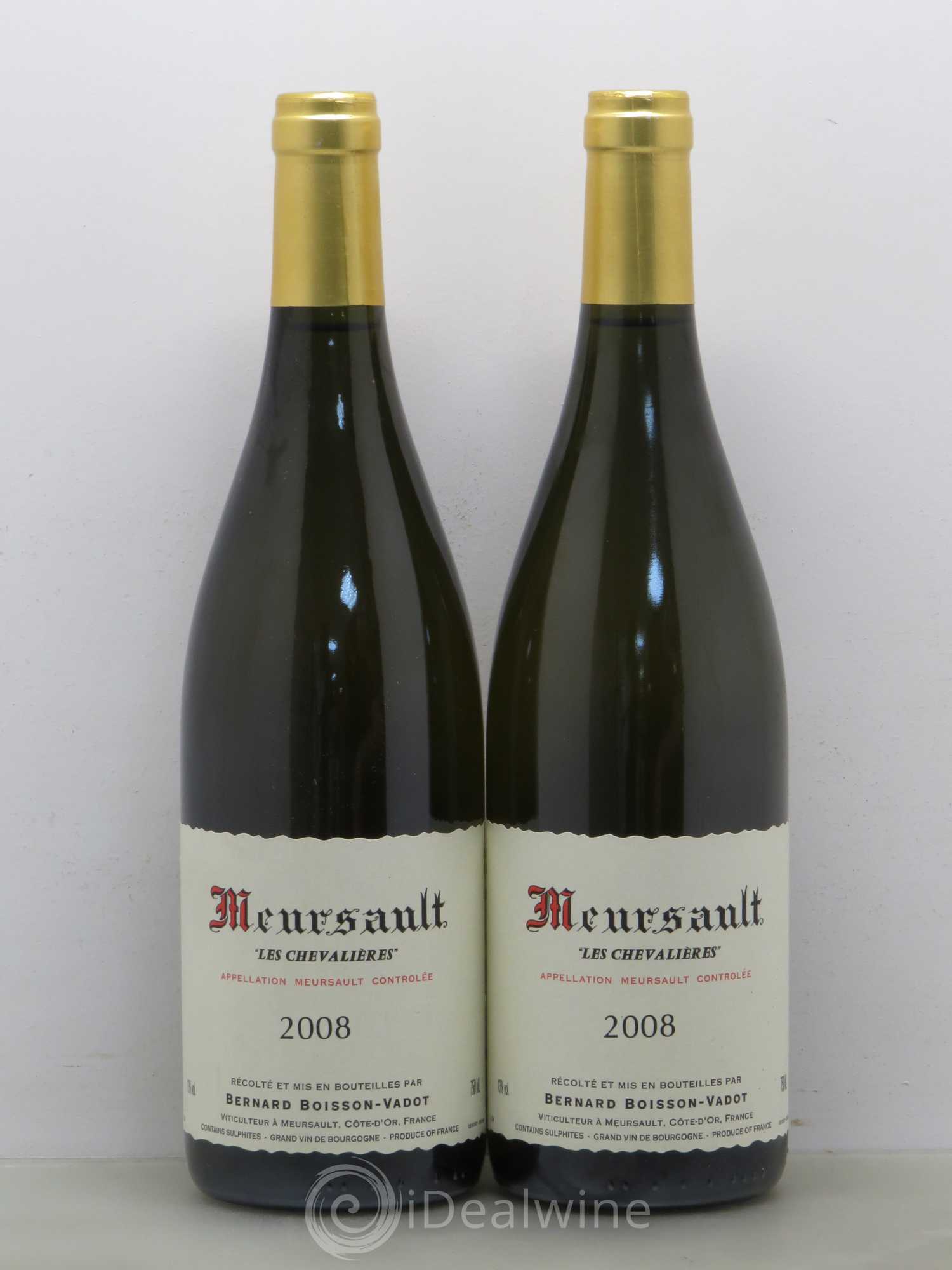 Meursault Chevalieres Bernard Boisson Vadot 2008 - Posten von 2 Flaschen - 0
