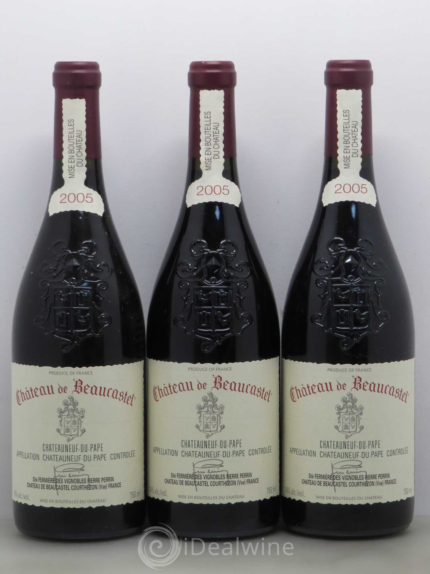 Châteauneuf-du-Pape Château de Beaucastel Famille Perrin 2005 - Lot de 6 bouteilles - 2