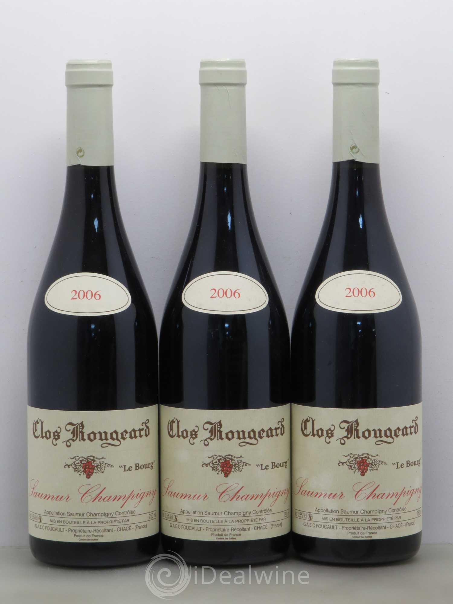 Saumur-Champigny Le Bourg Clos Rougeard 2006 - Lot de 3 bouteilles - 0
