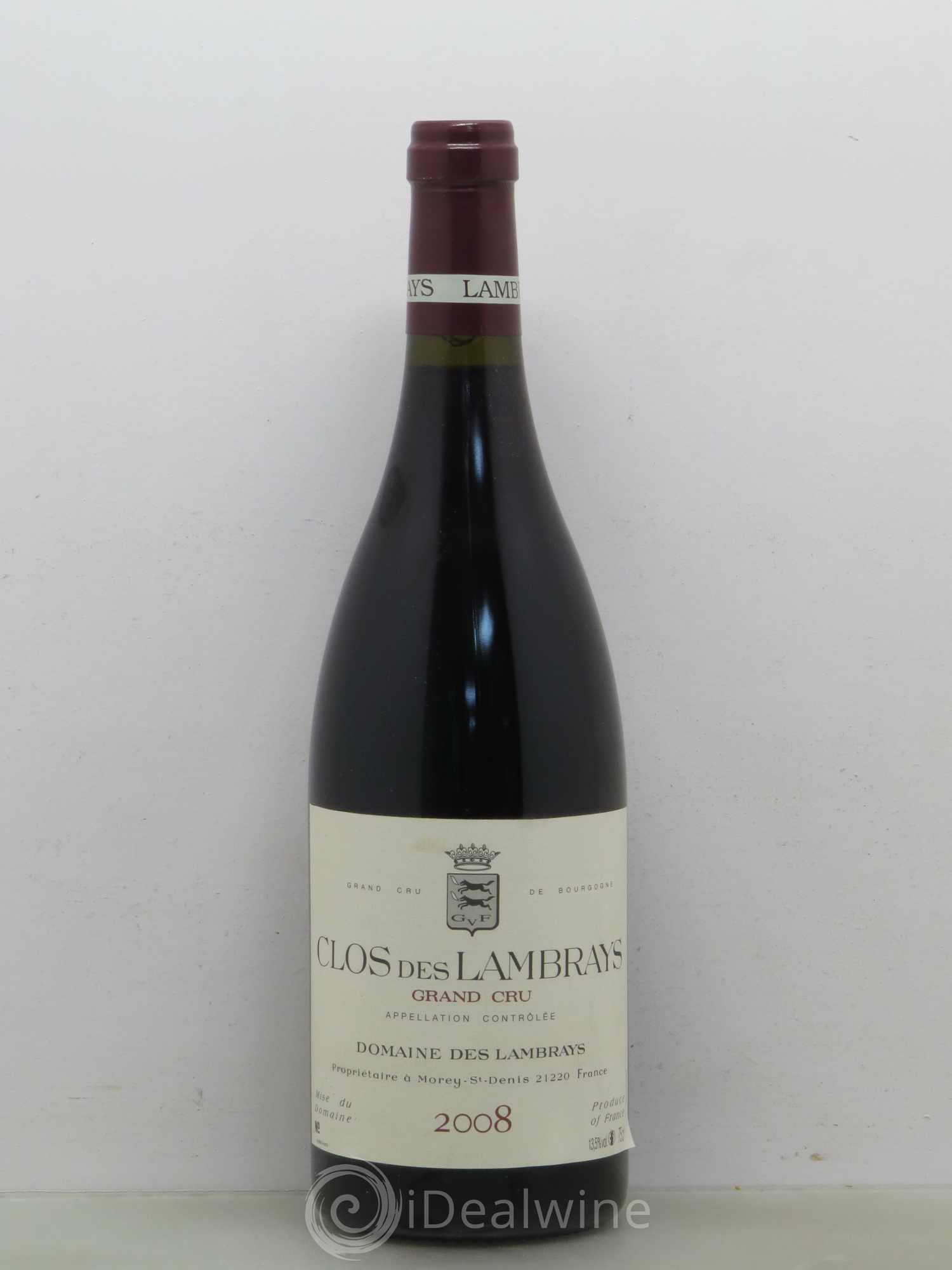 Clos des Lambrays Grand Cru Domaine des Lambrays 2008 - Lot de 1 bouteille - 0