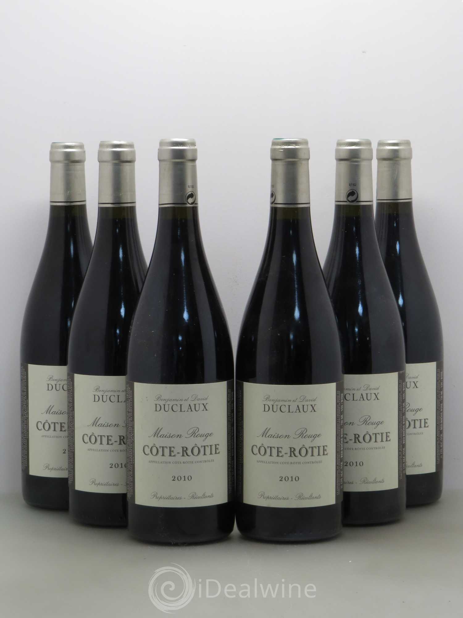 Côte-Rôtie Maison Rouge Domaine Duclaux 2010 - Lot de 6 bouteilles - 0