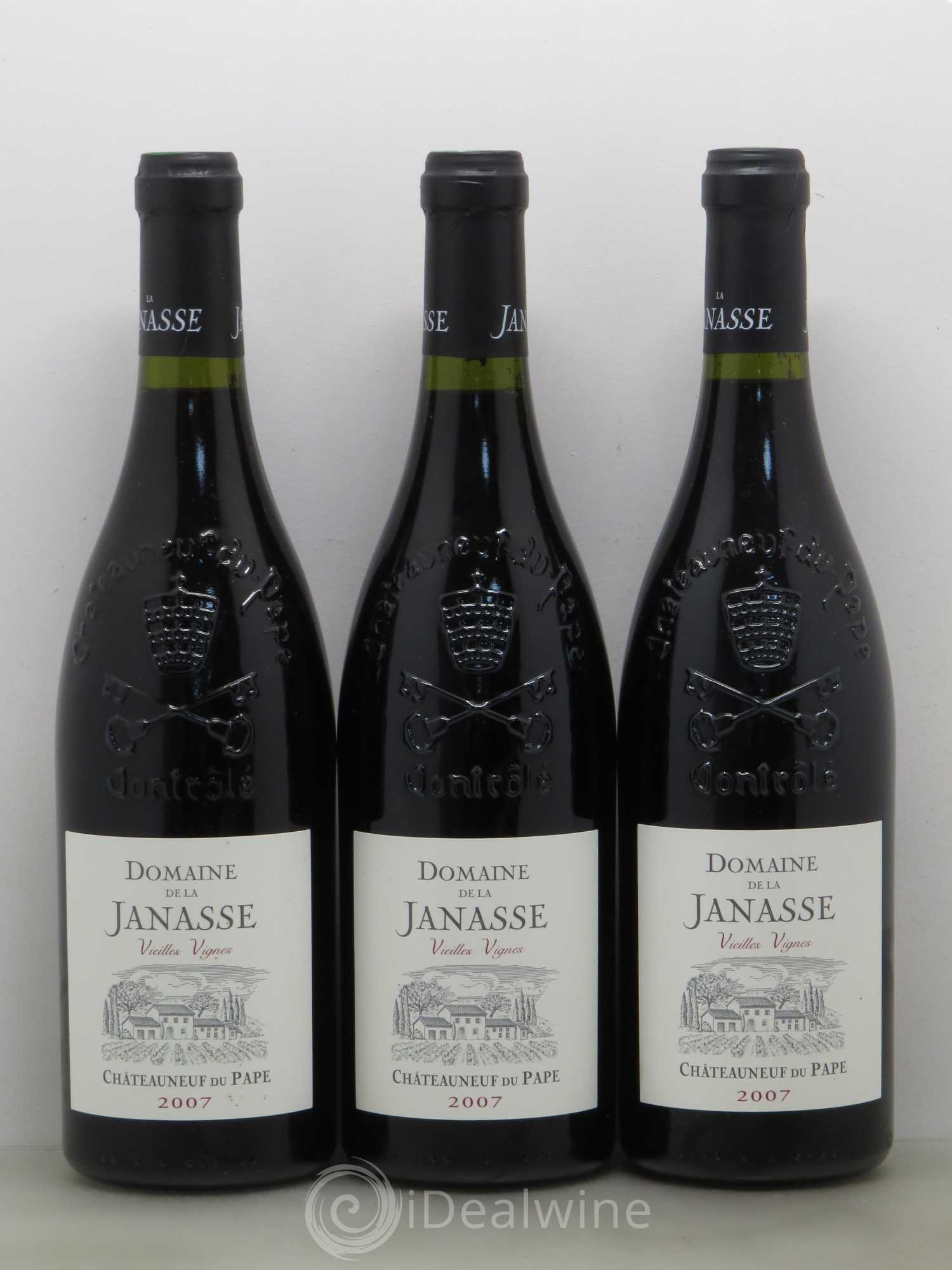 Châteauneuf-du-Pape Cuvée Vieilles Vignes La Janasse (Domaine de) 2007 - Lot de 6 bouteilles - 1