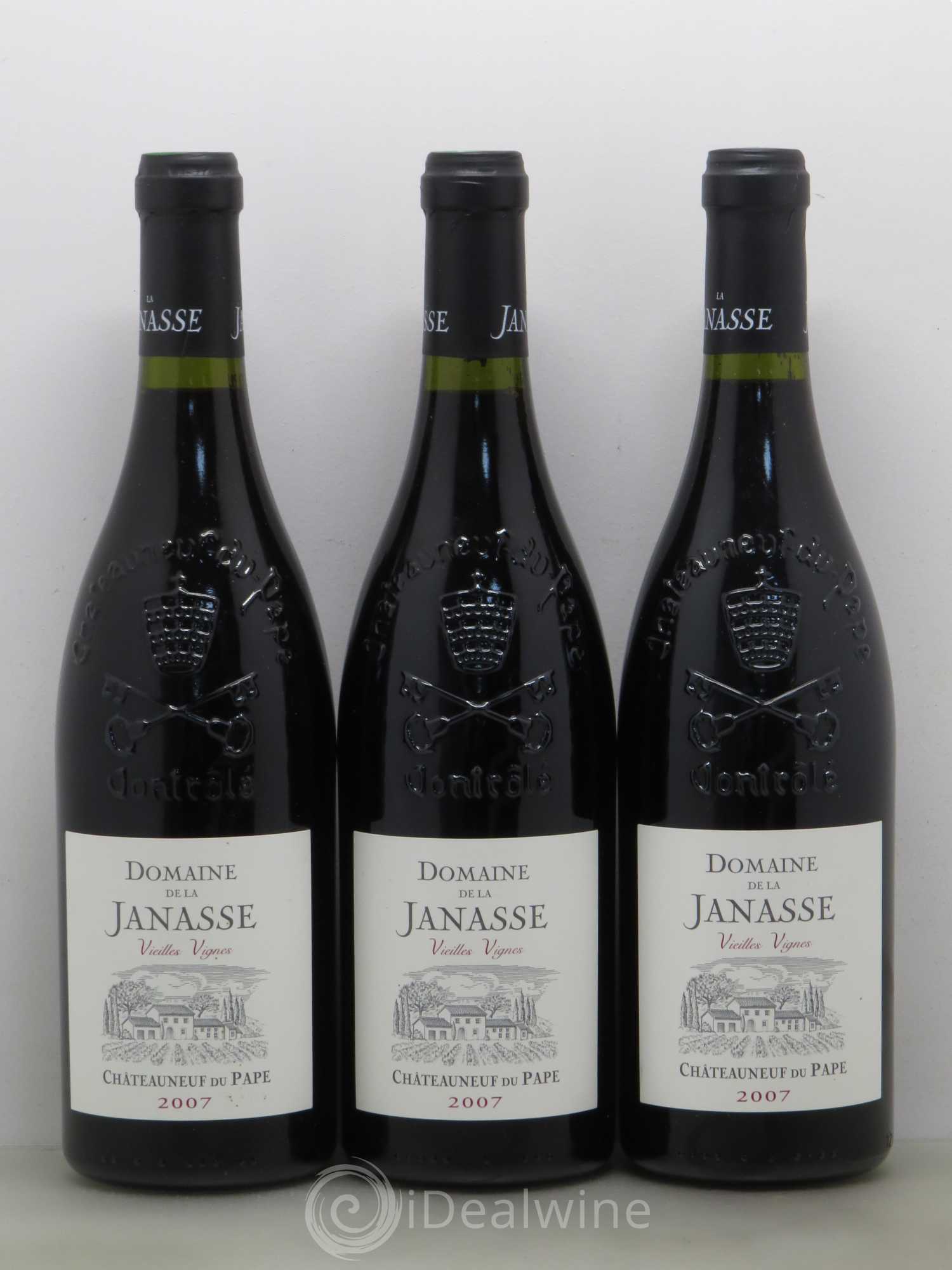 Châteauneuf-du-Pape Cuvée Vieilles Vignes La Janasse (Domaine de) 2007 - Lot de 6 bouteilles - 2