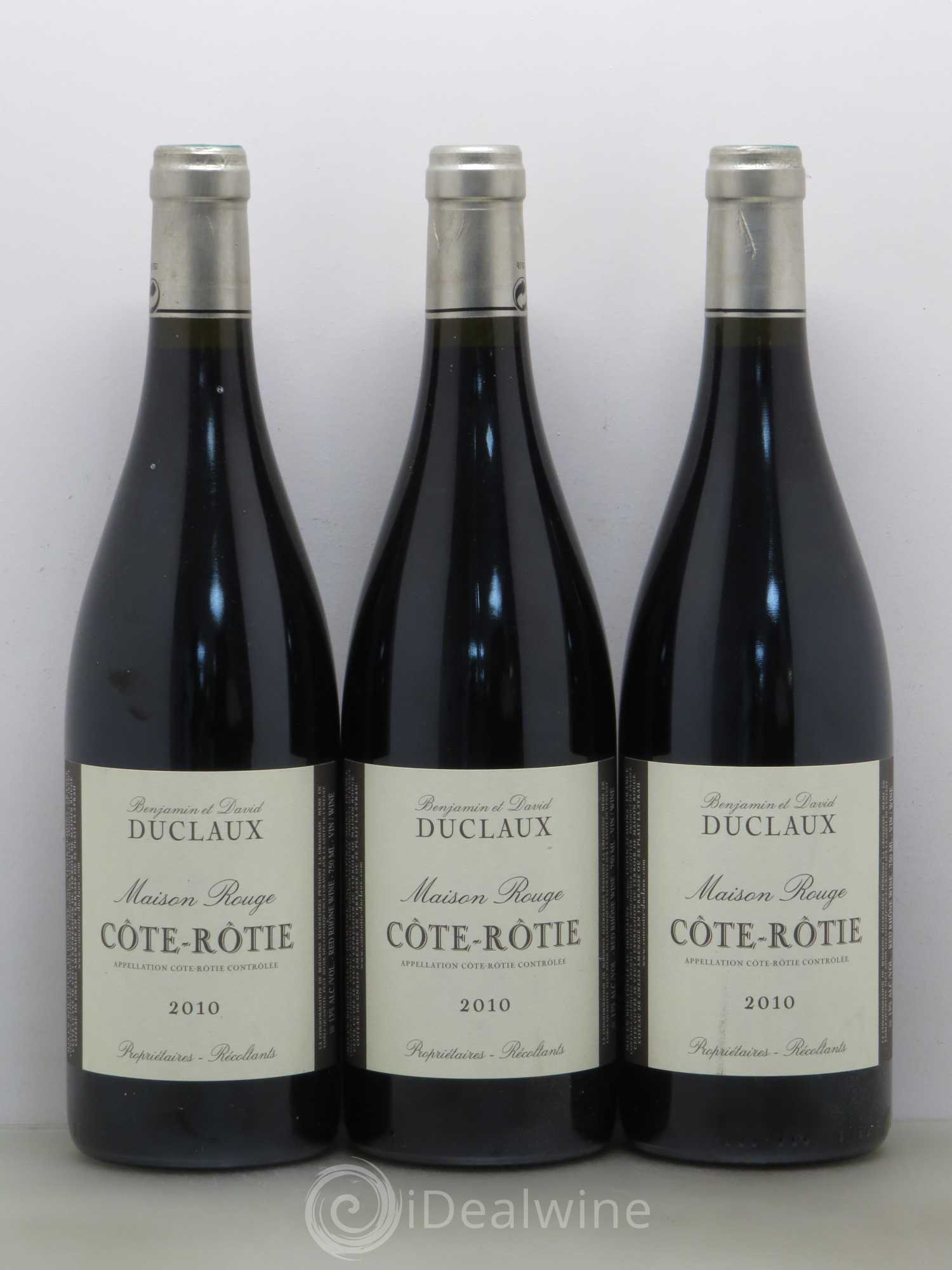 Côte-Rôtie Maison Rouge Domaine Duclaux 2010 - Lot of 6 bottles - 1