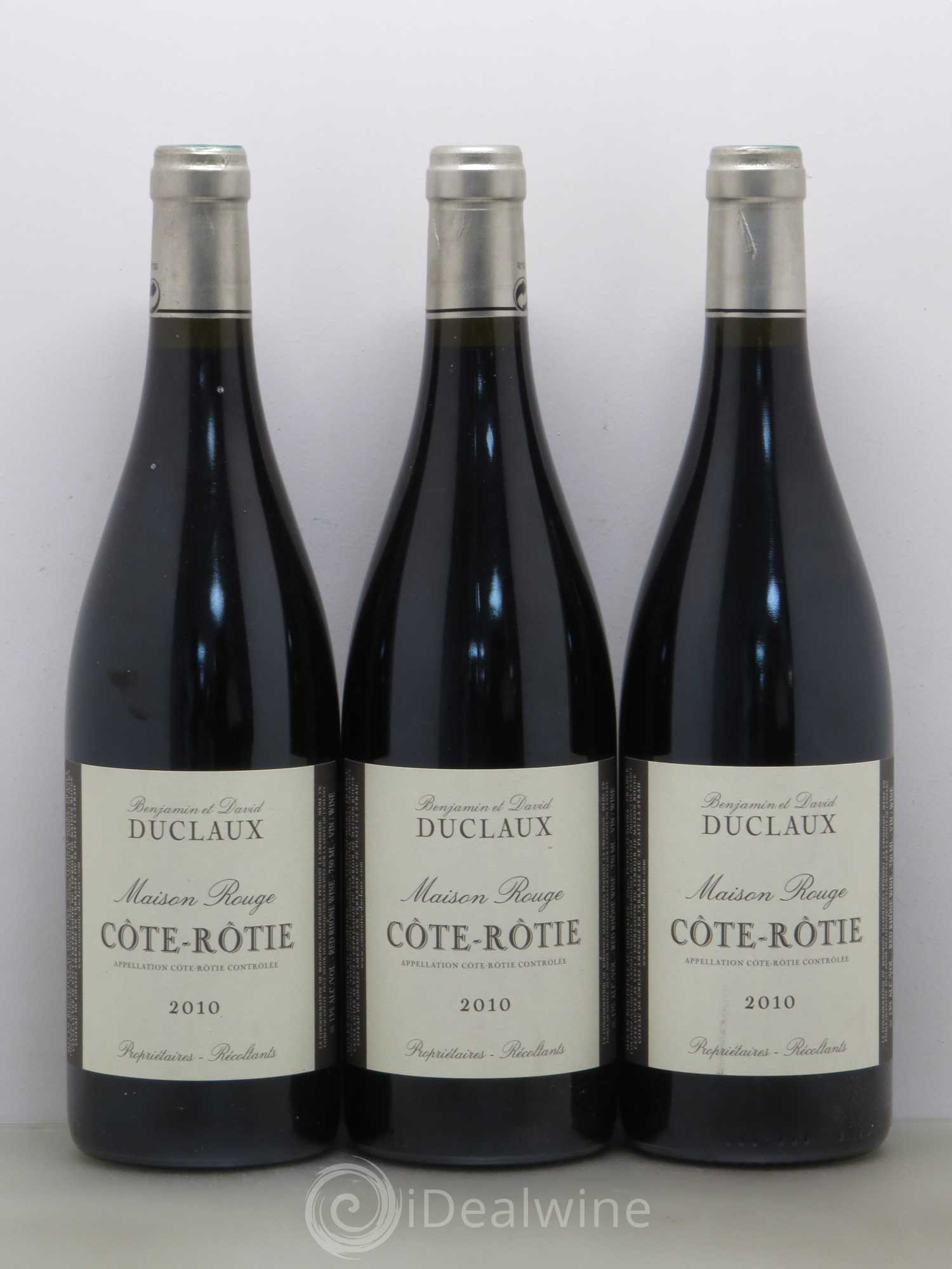 Côte-Rôtie Maison Rouge Domaine Duclaux 2010 - Lot of 6 bottles - 2