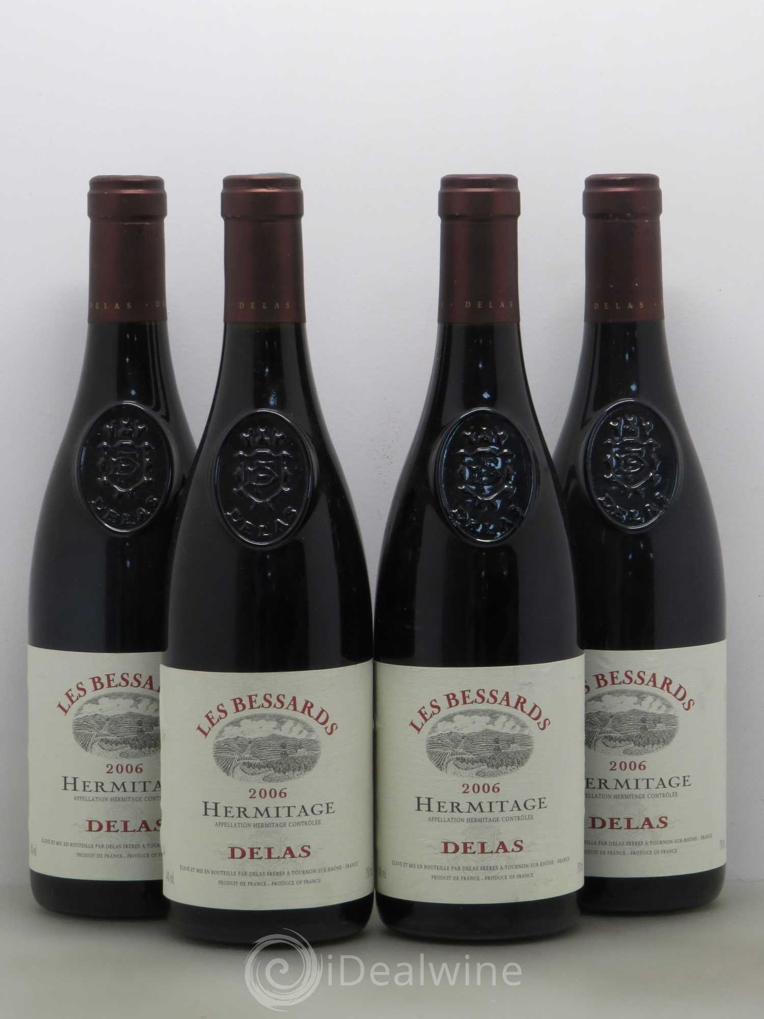 Hermitage Les Bessards Delas Frères 2006 - Lot de 4 bouteilles - 0