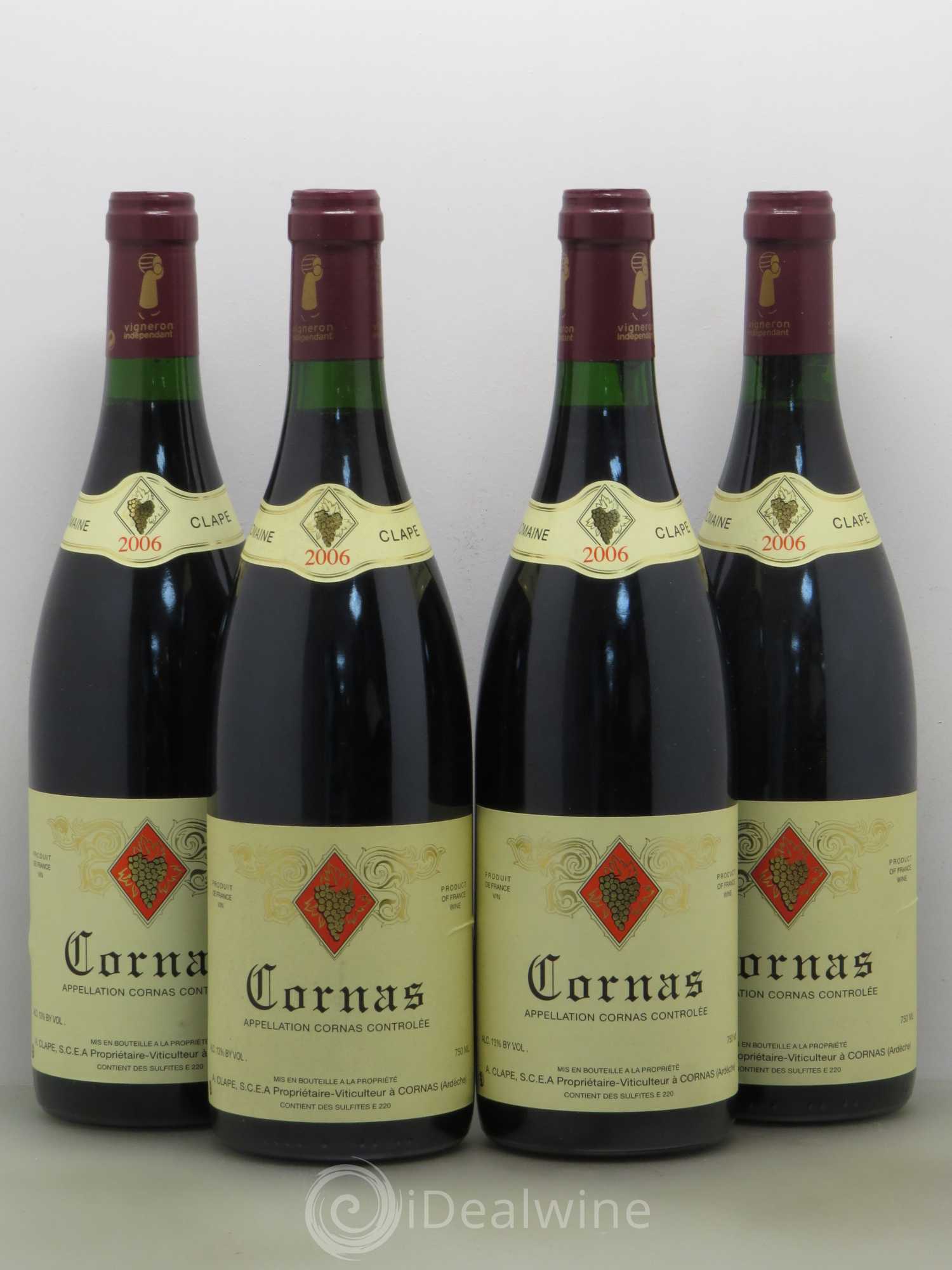 Cornas Auguste Clape 2006 - Lot de 4 bouteilles - 0
